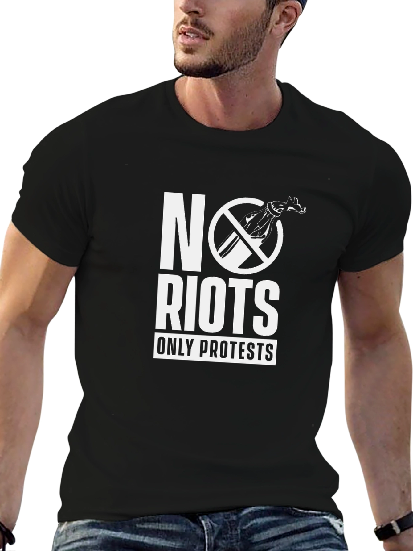 No Riots Only Protests Graphic T-Shirt