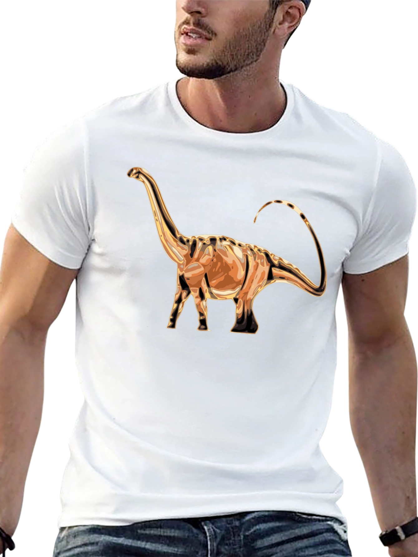 Dino T-Shirt - Brontosaurus Graphic Tee