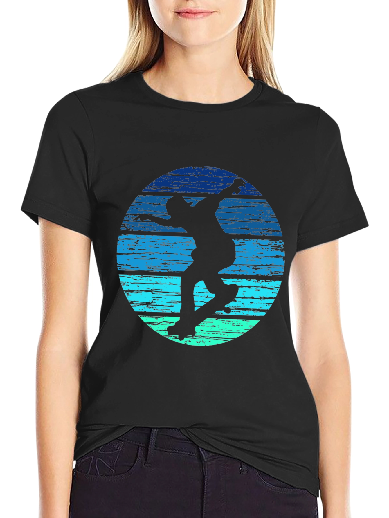 Skater Silhouette Graphic Tee