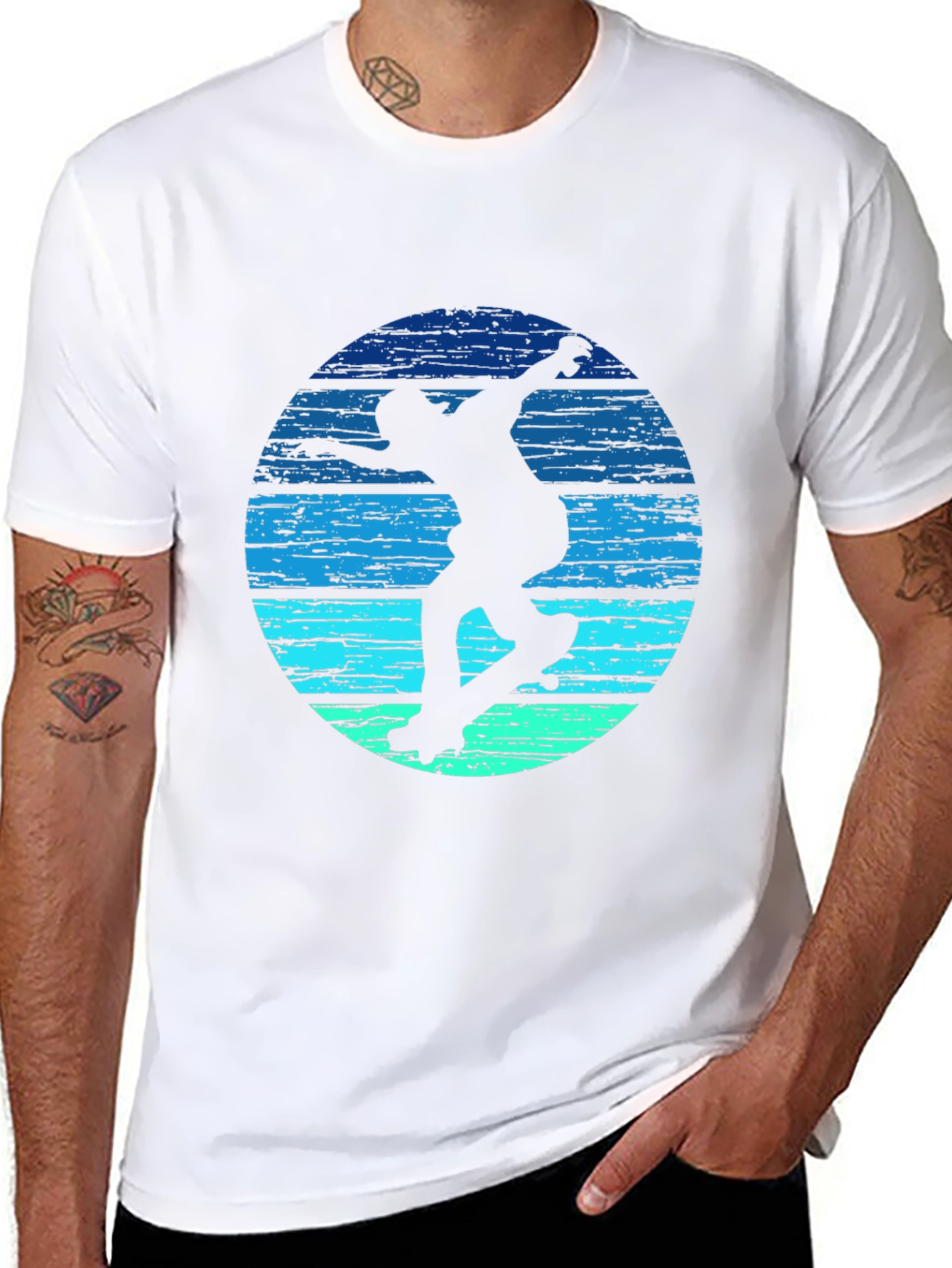 Skater Silhouette Graphic Tee