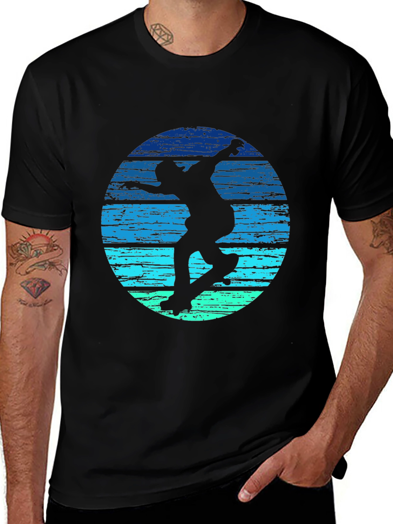 Skater Silhouette Graphic Tee