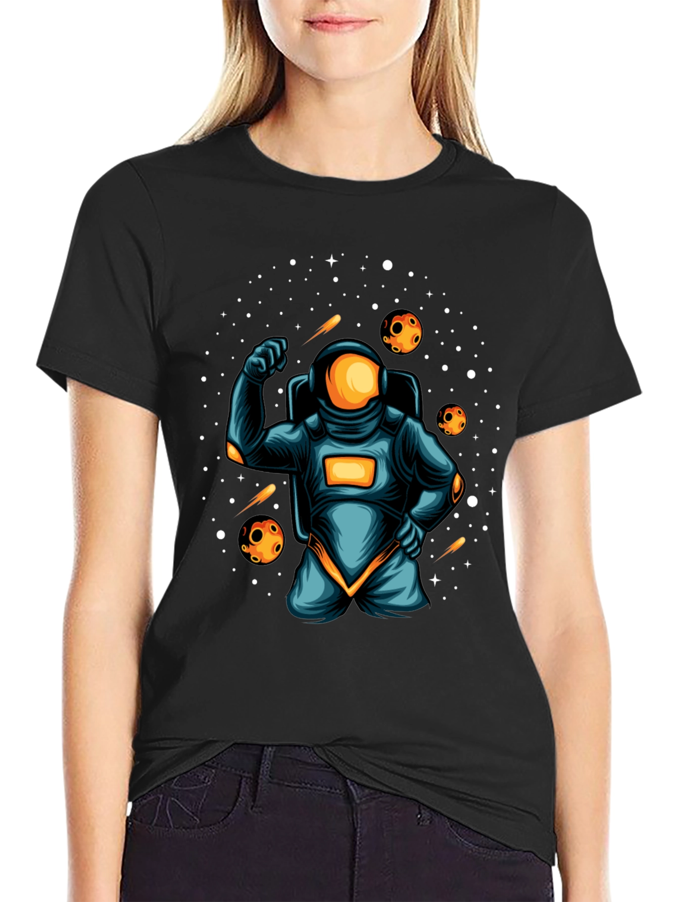 Astronaut Graphic T-Shirt - Space Adventure Tee