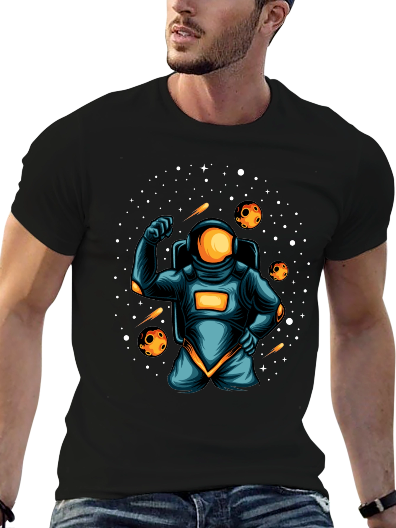 Astronaut Graphic T-Shirt - Space Adventure Tee
