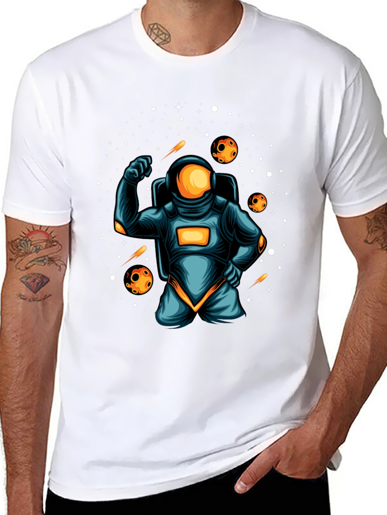 Astronaut Graphic T-Shirt - Space Adventure Tee
