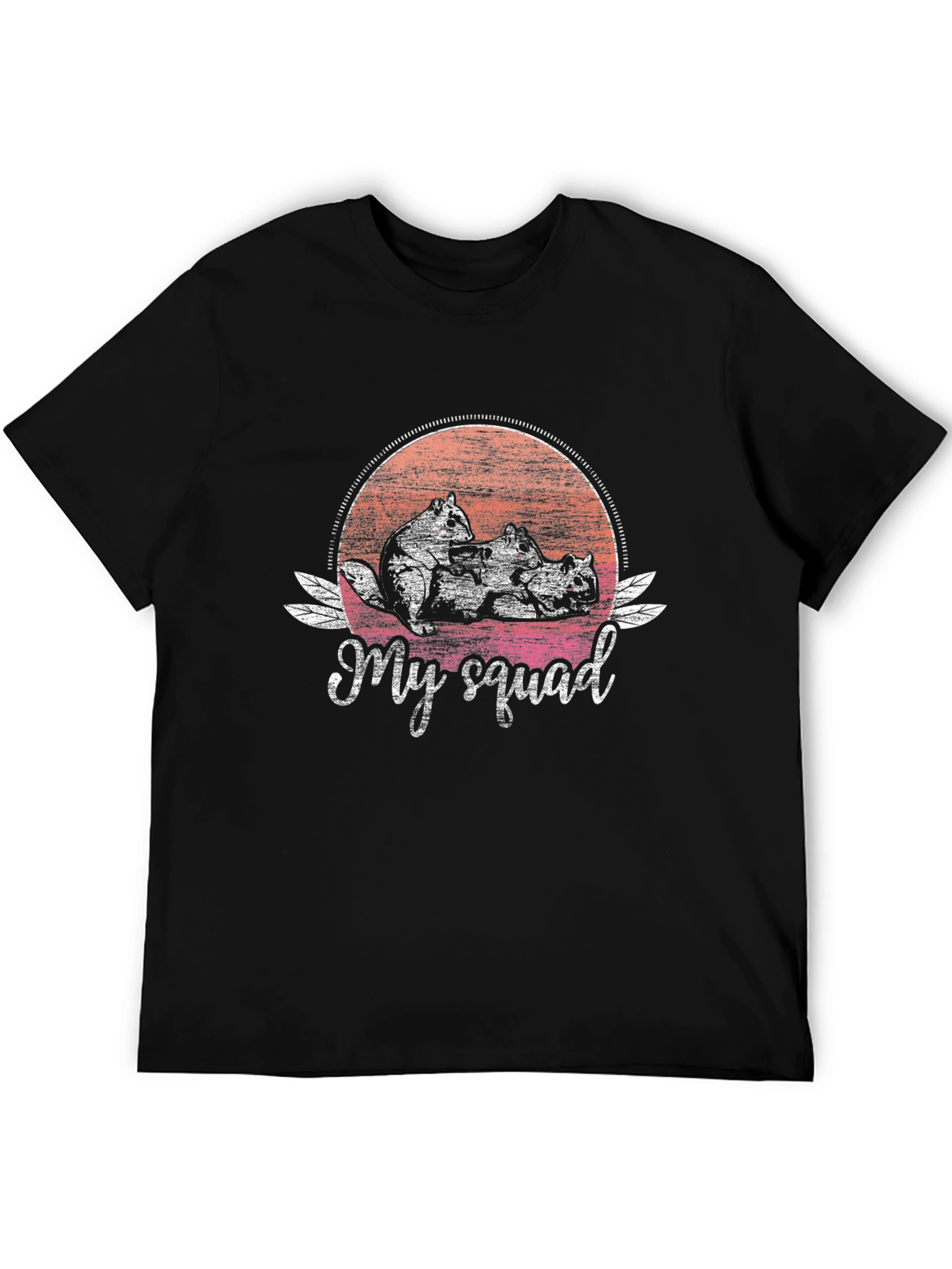 My Squad Squirrel T-Shirt - Trendy Graphic Tee