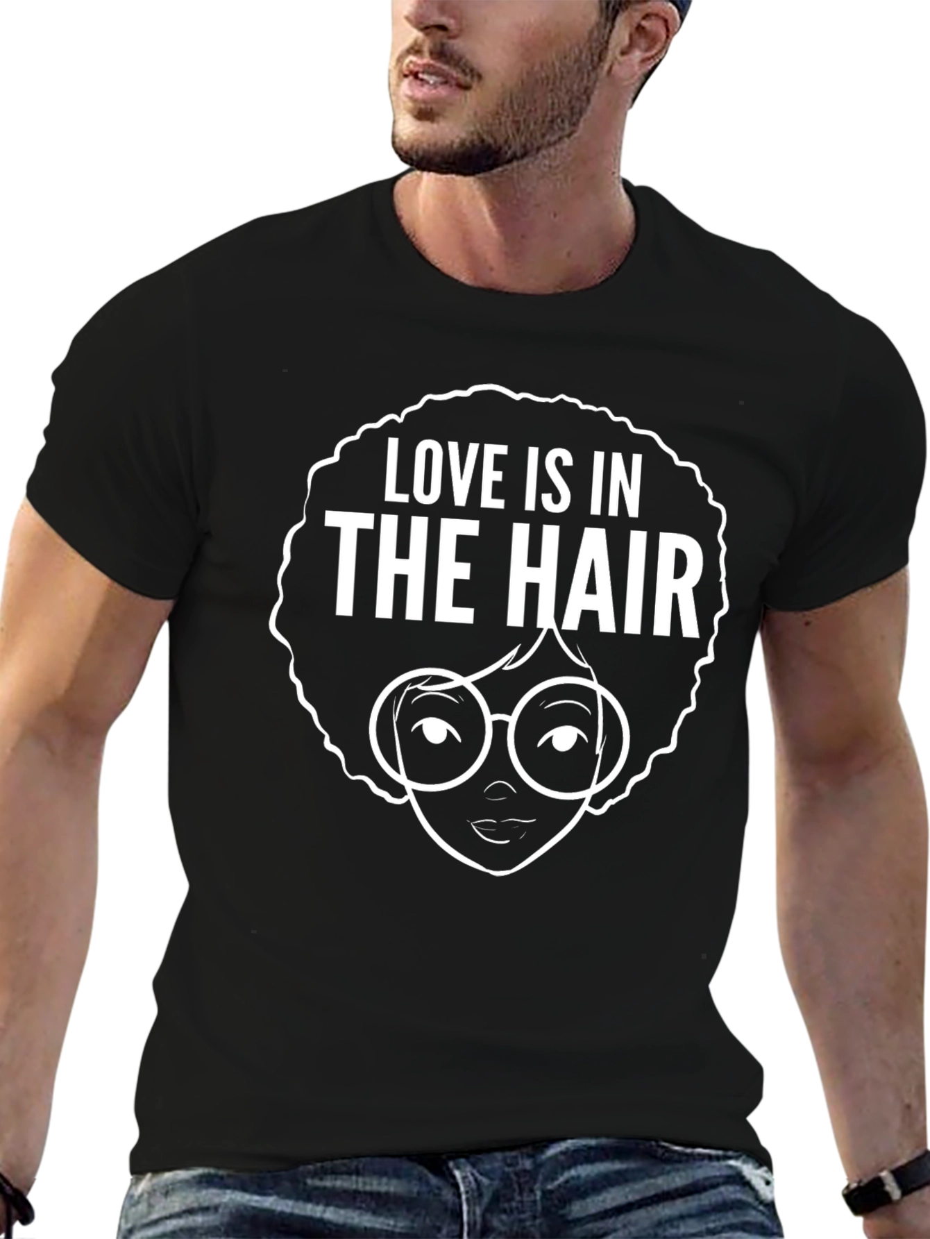 Love is in the Hair Graphic T-Shirt
