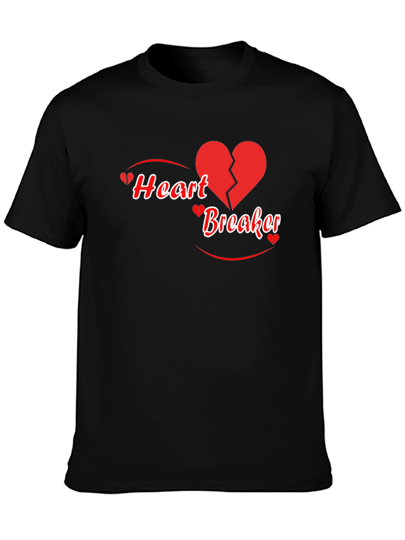 Heart Breaker Graphic T-Shirt - Black