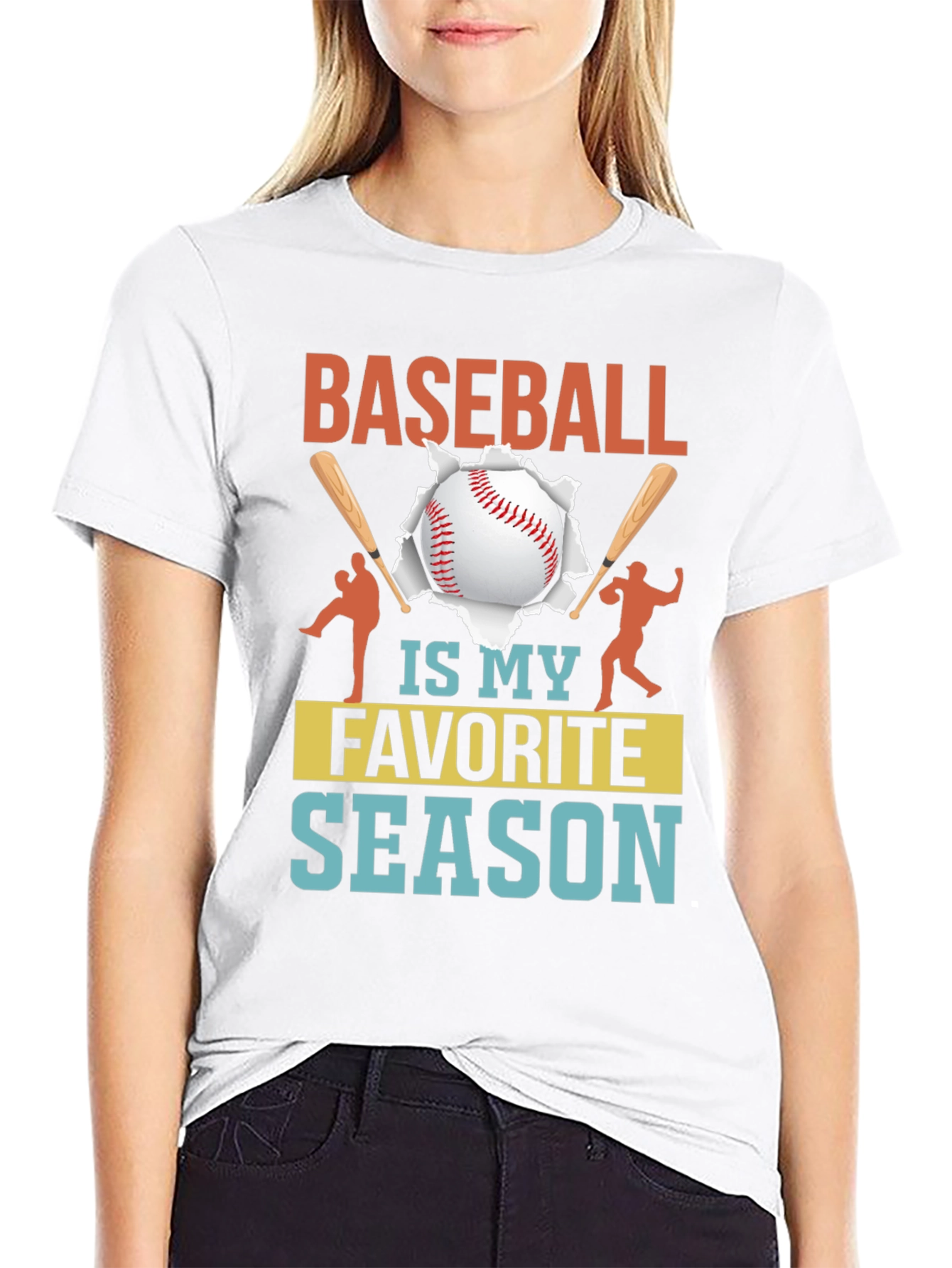 Baseball Is My Favorite Season Graphic Tee