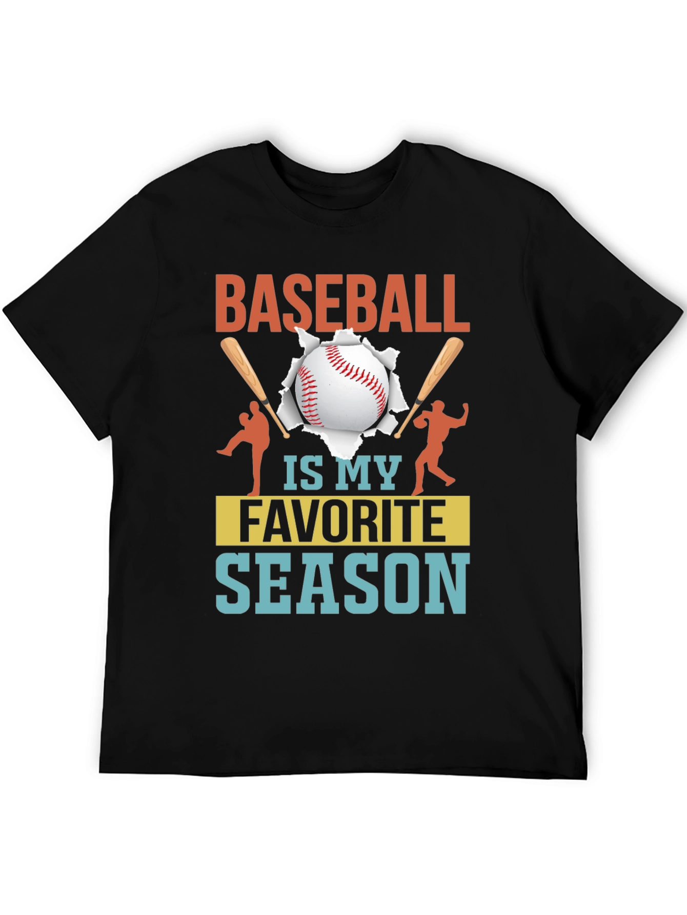 Baseball Is My Favorite Season Graphic Tee