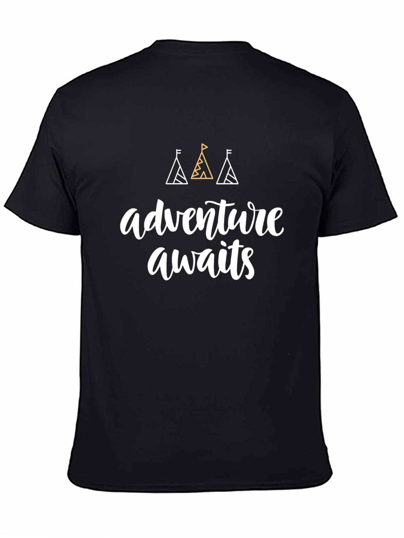 Adventure Awaits Graphic Tee - Unisex Black T-Shirt