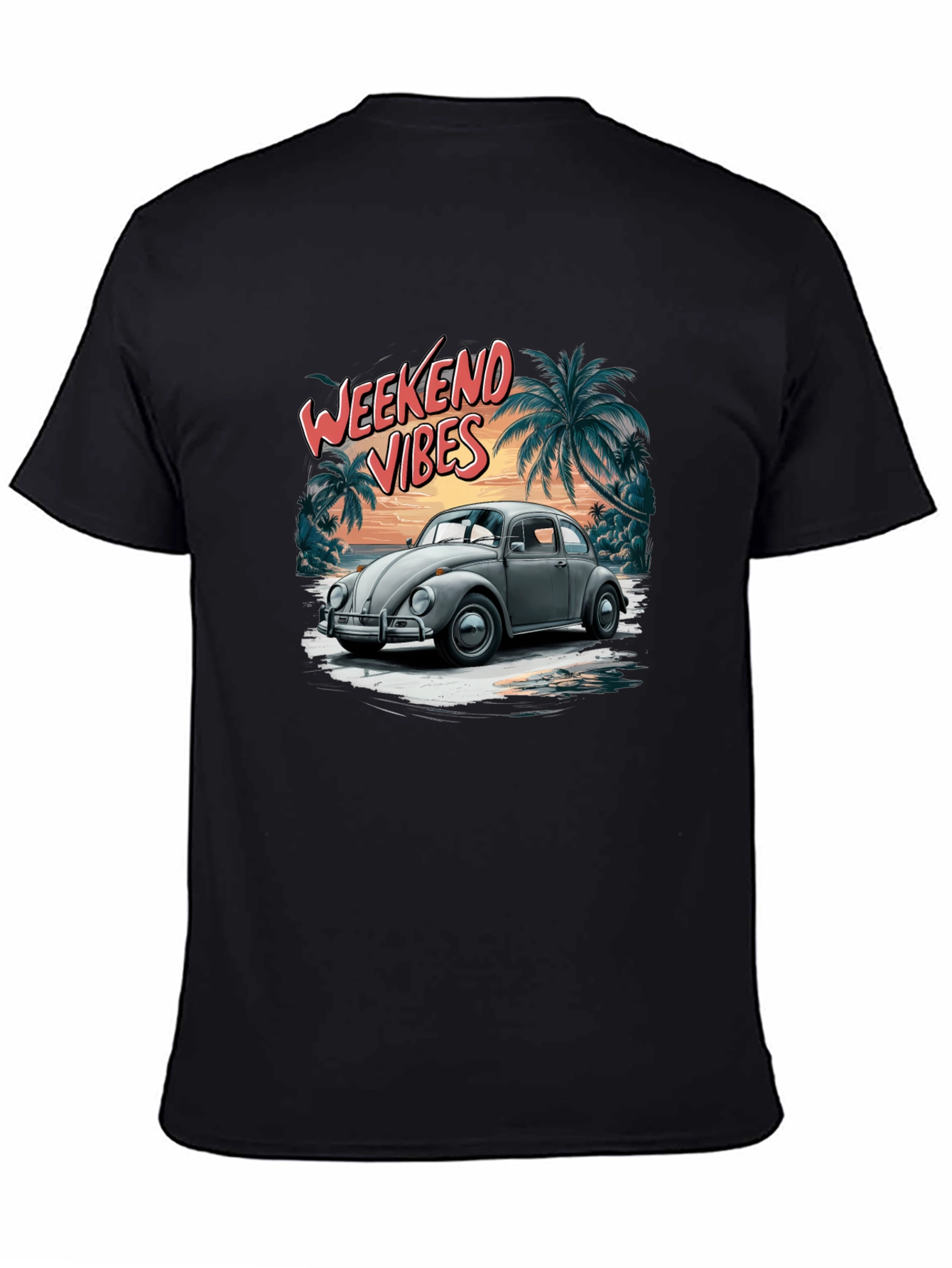 Weekend Vibes VW Beetle Graphic Tee
