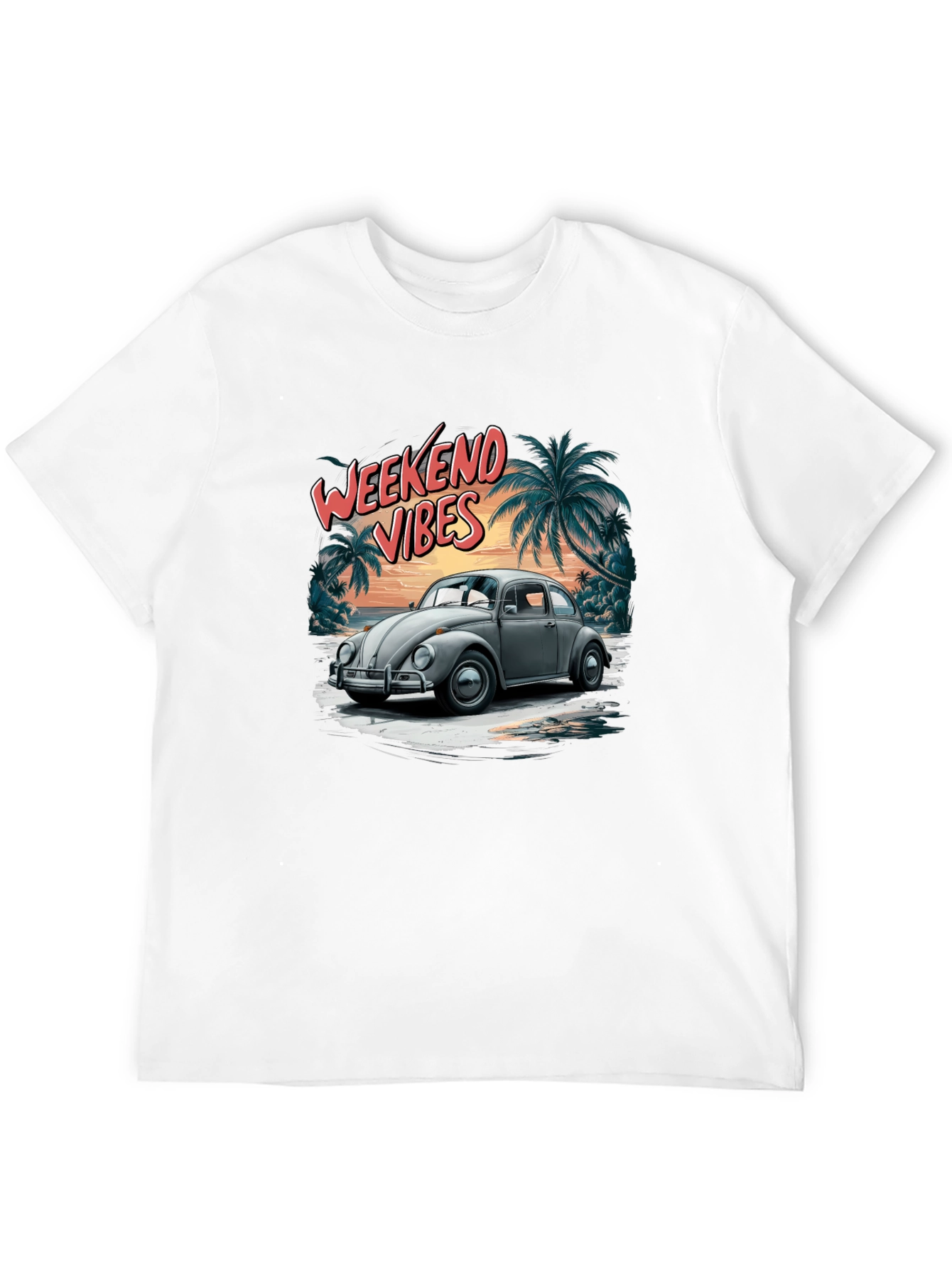 Weekend Vibes VW Beetle Graphic Tee