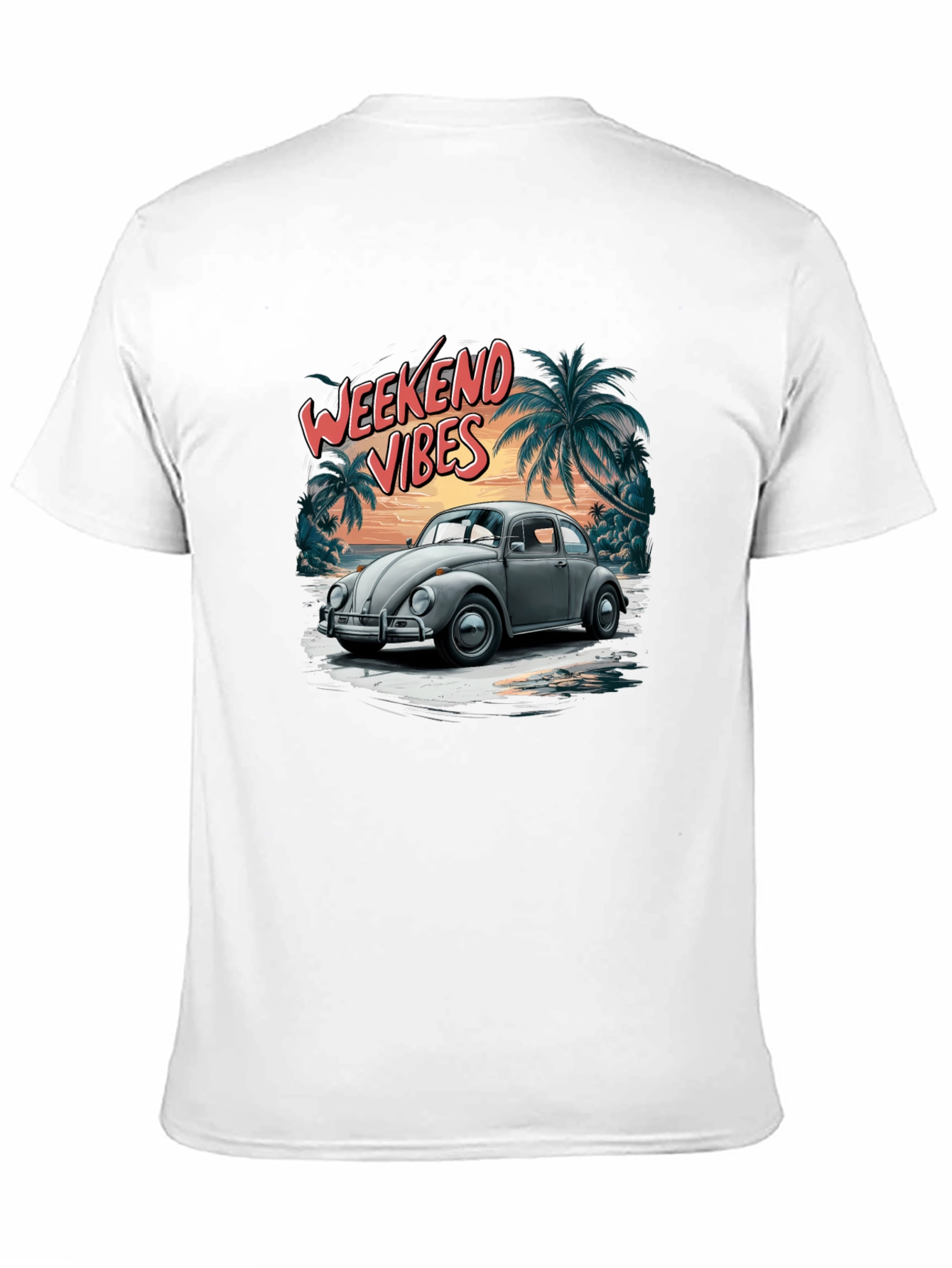 Weekend Vibes VW Beetle Graphic Tee