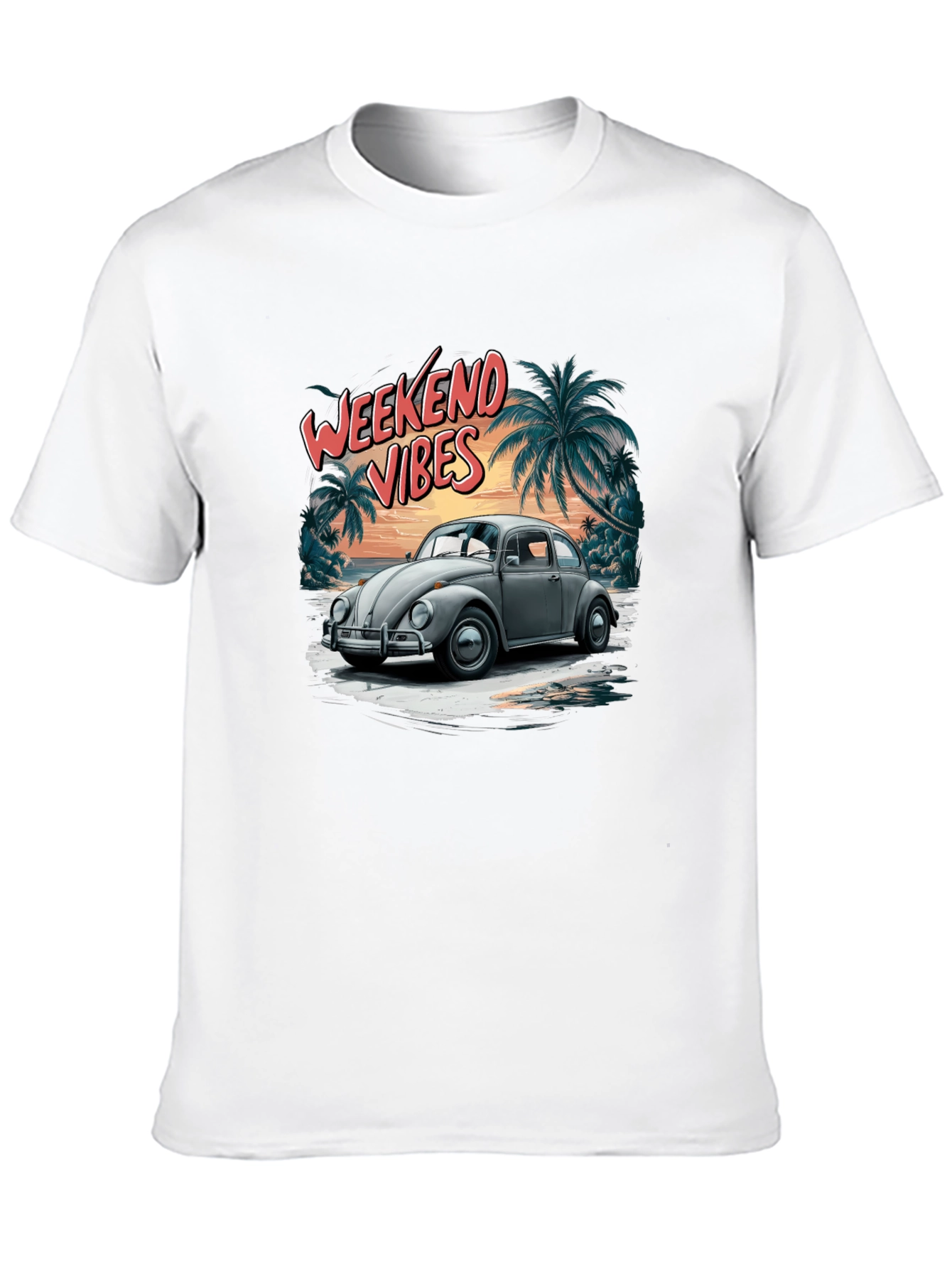Weekend Vibes VW Beetle Graphic Tee