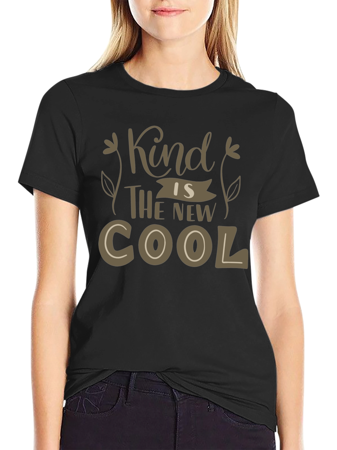 Kind is the New Cool Black Graphic Tee