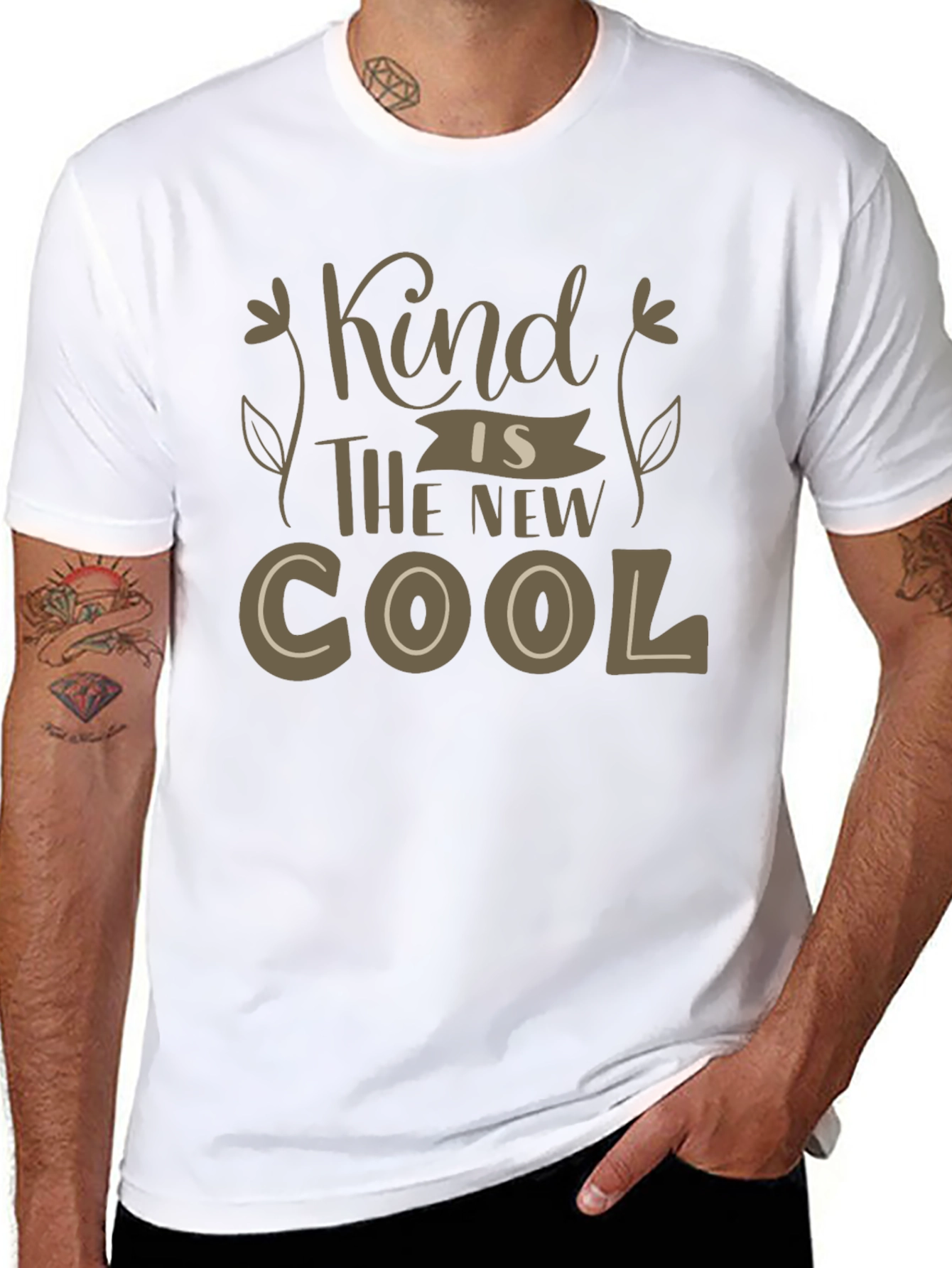 Kind is the New Cool Black Graphic Tee