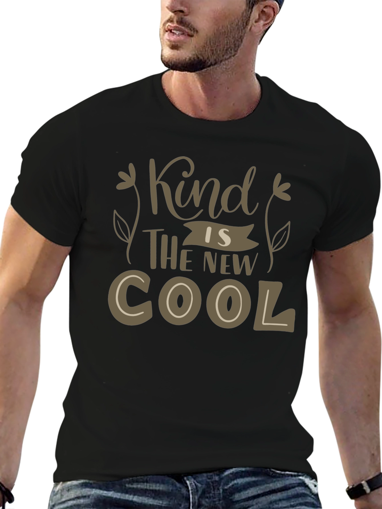 Kind is the New Cool Black Graphic Tee