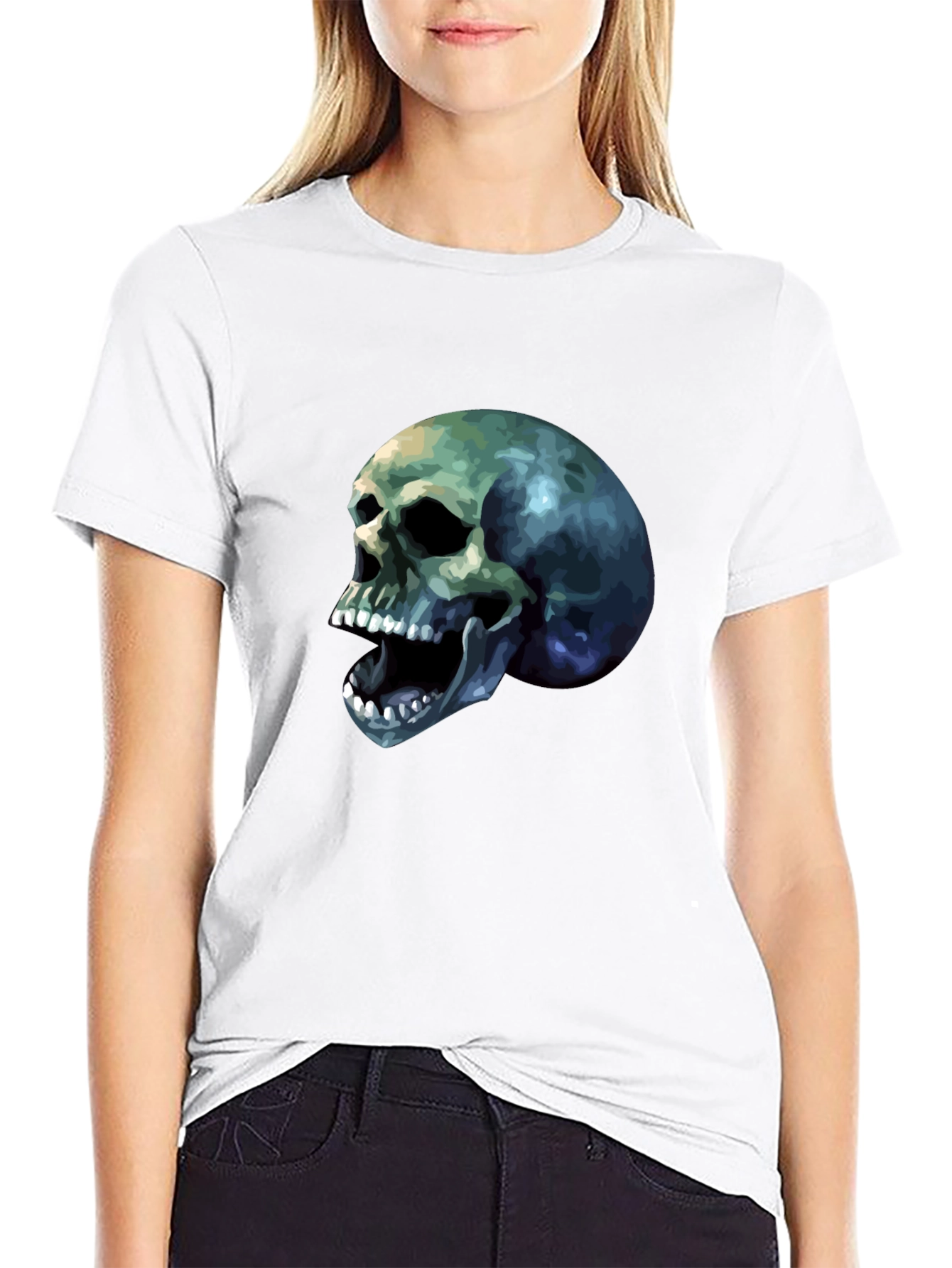 Skull Graphic Tee - Mens Black T-Shirt