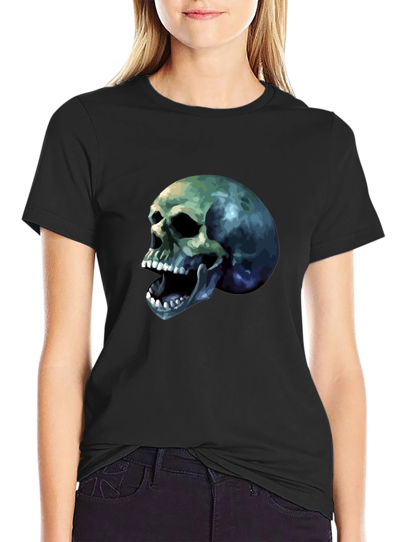 Skull Graphic Tee - Mens Black T-Shirt