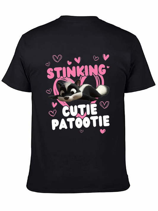 Stinking Cutie Patootie Skunk Graphic T-Shirt