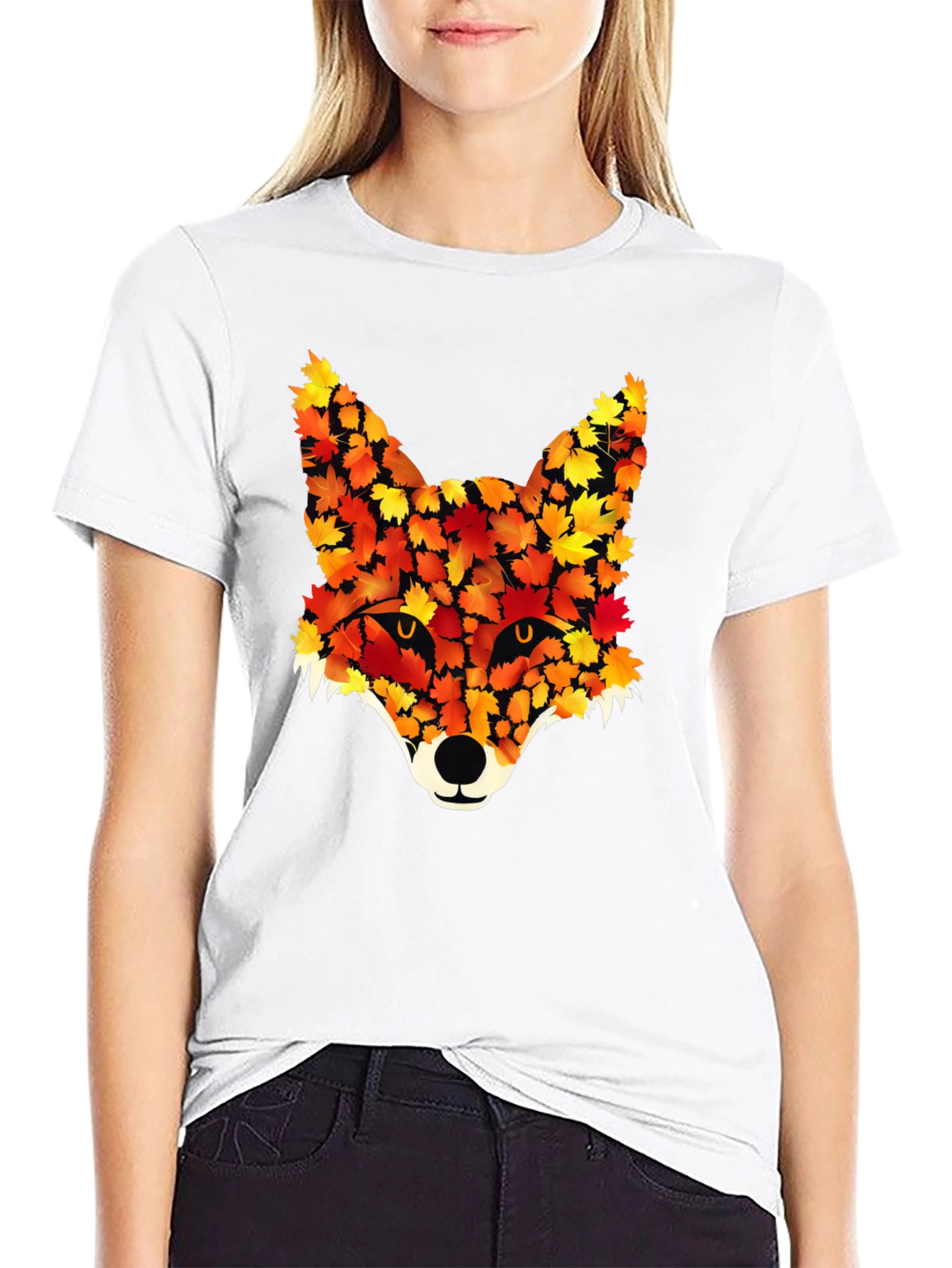 Autumn Fox Graphic Tee - Nature Inspired Design
