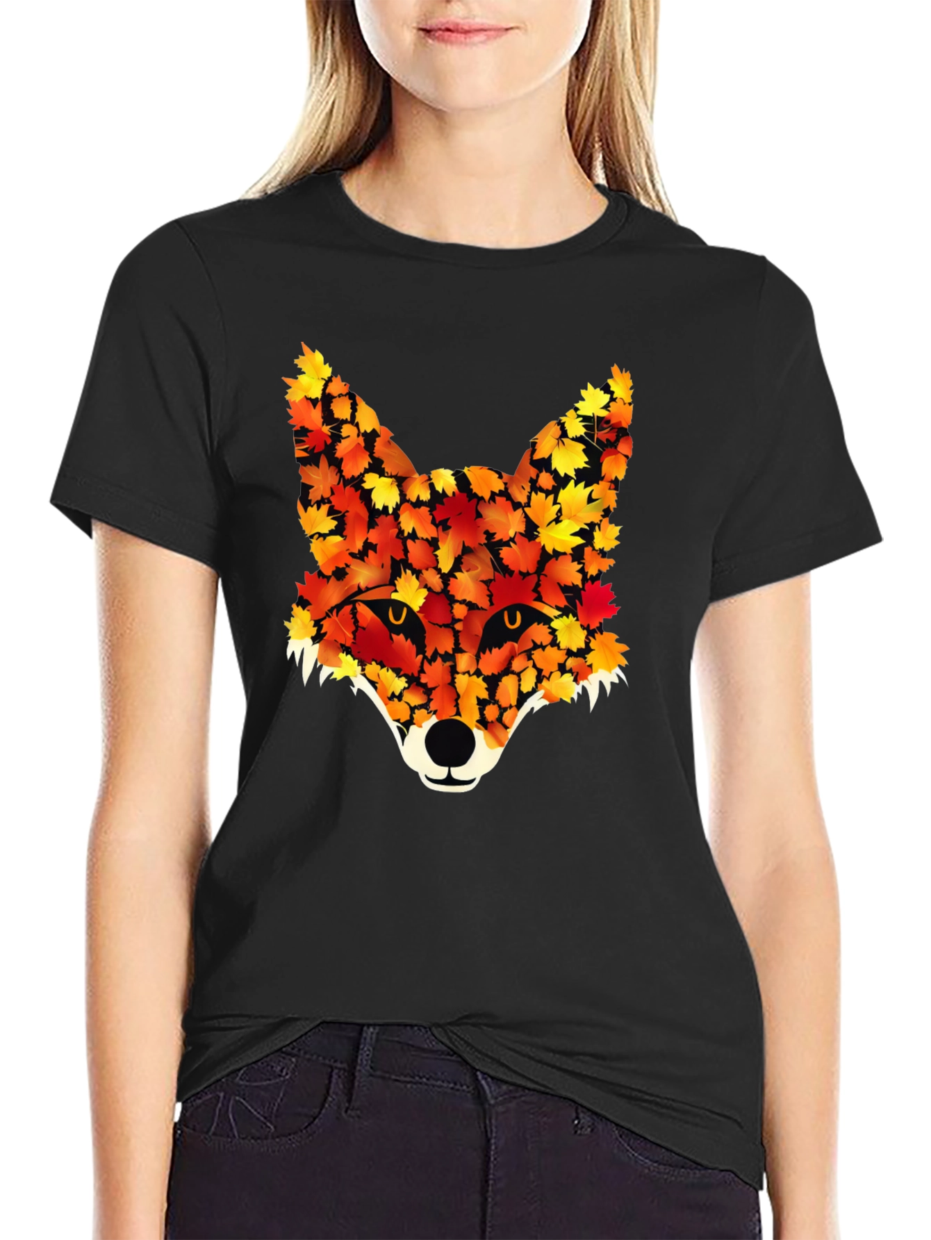 Autumn Fox Graphic Tee - Nature Inspired Design