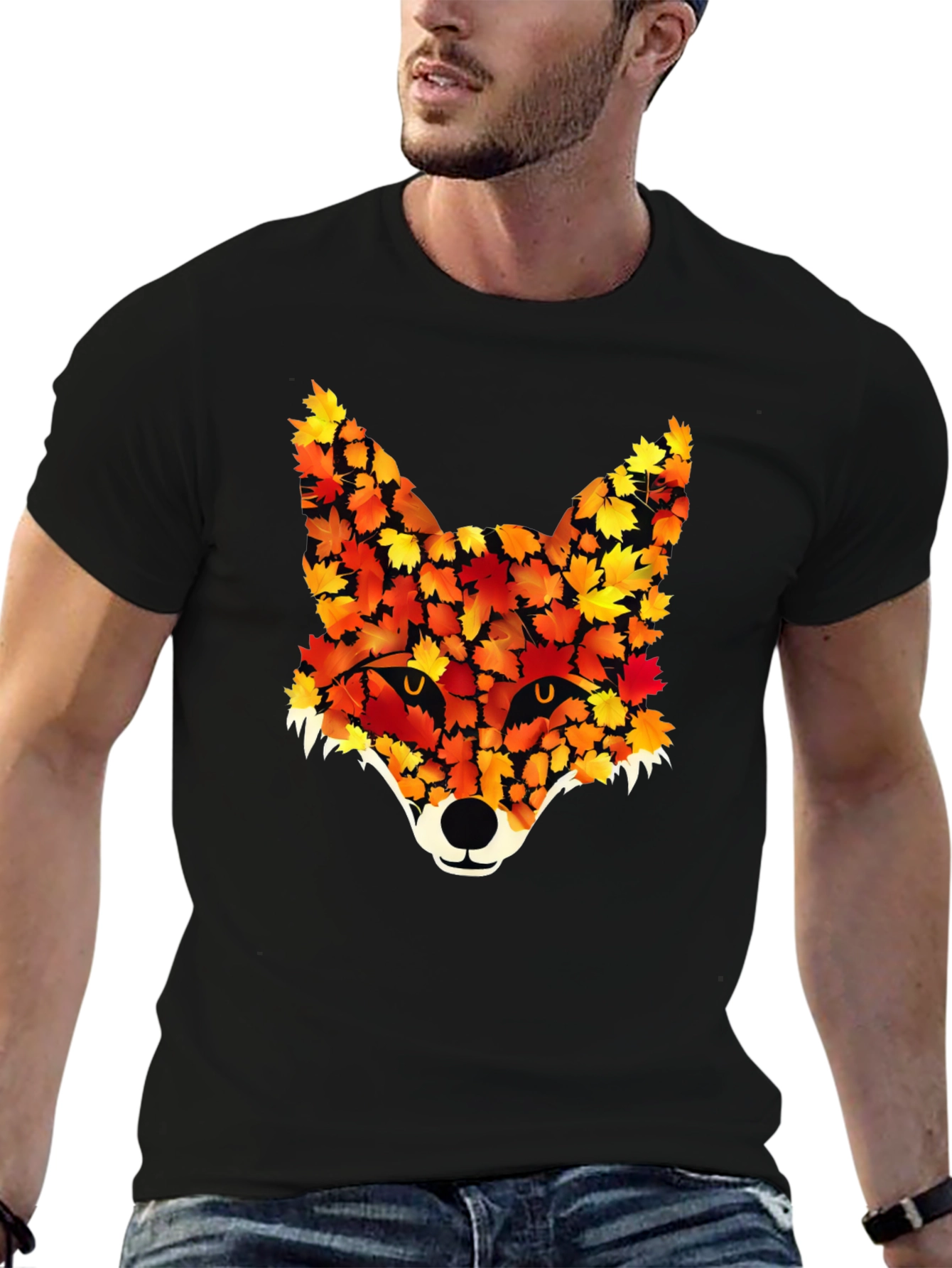 Autumn Fox Graphic Tee - Nature Inspired Design