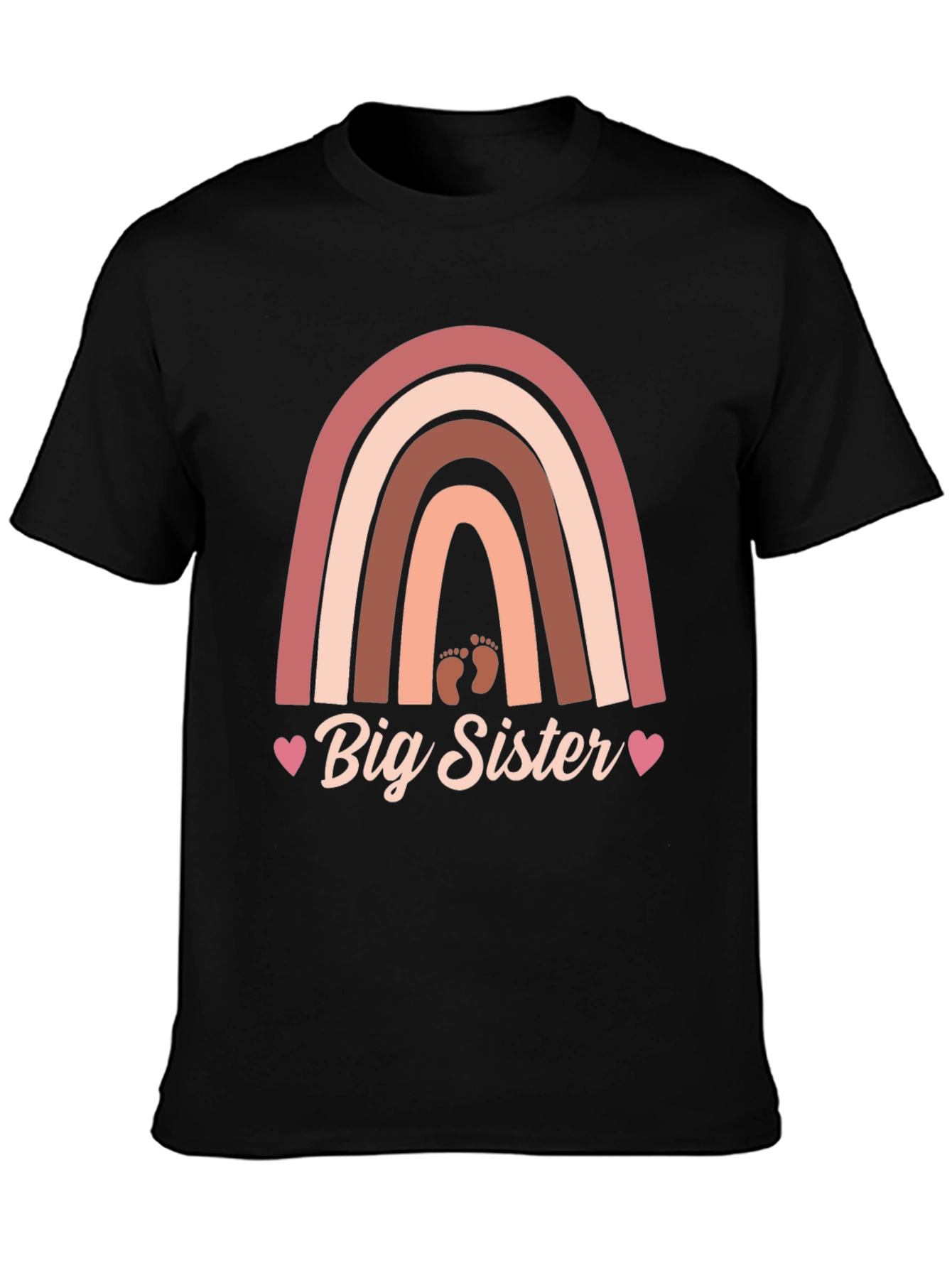 Big Sister Rainbow Graphic Tee