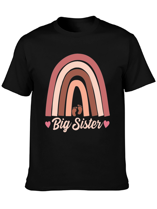 Big Sister Rainbow Graphic Tee