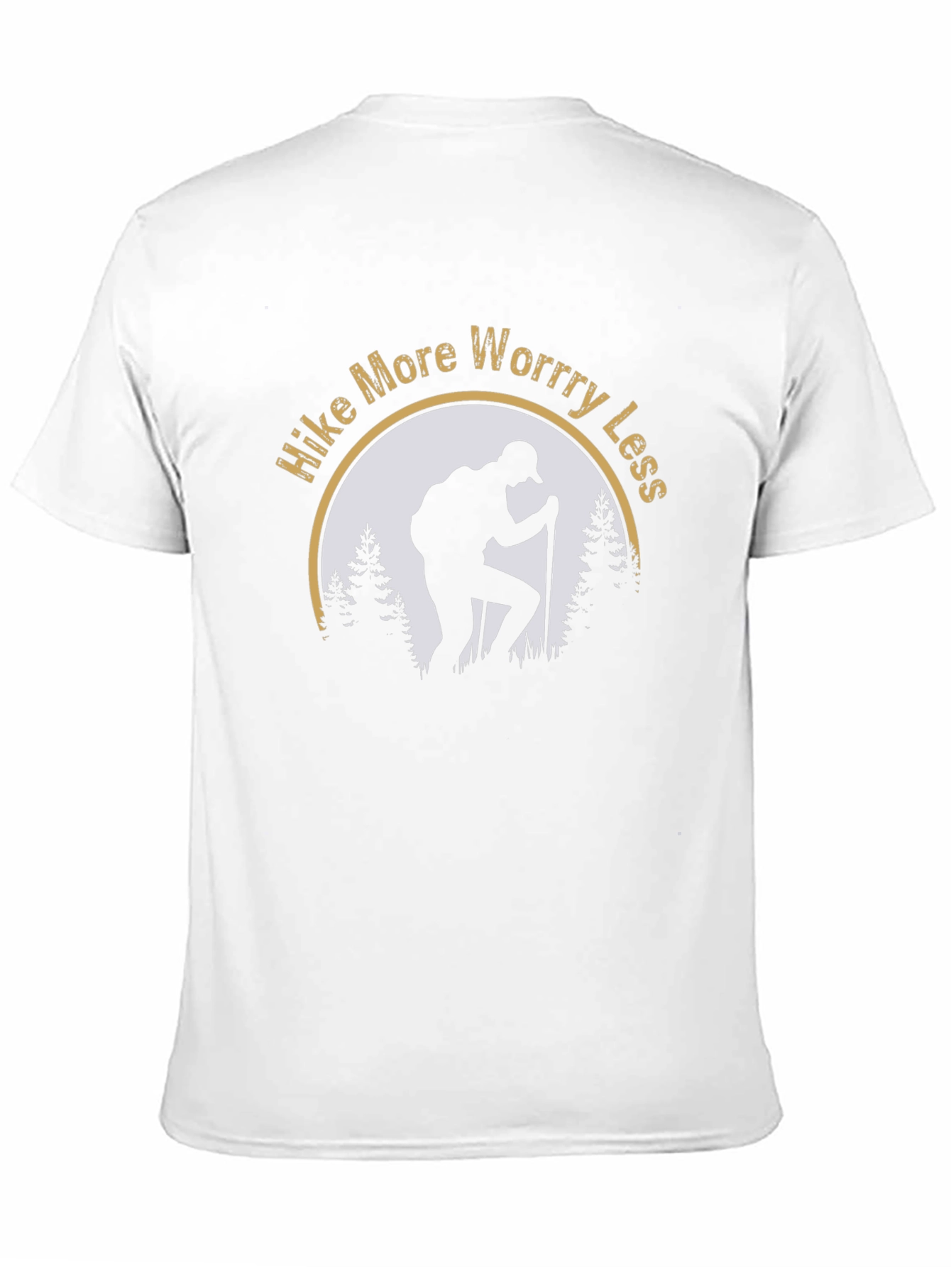 Hike More Worry Less Black T-Shirt