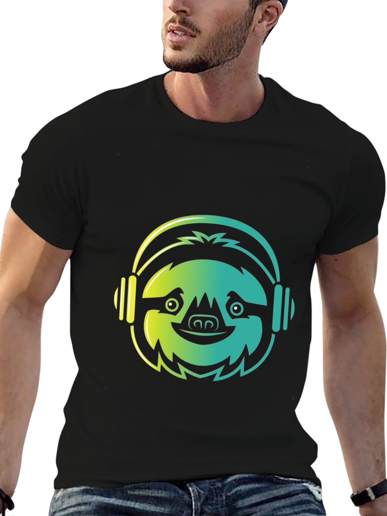 Sloth DJ Graphic Tee - Cool & Comfy