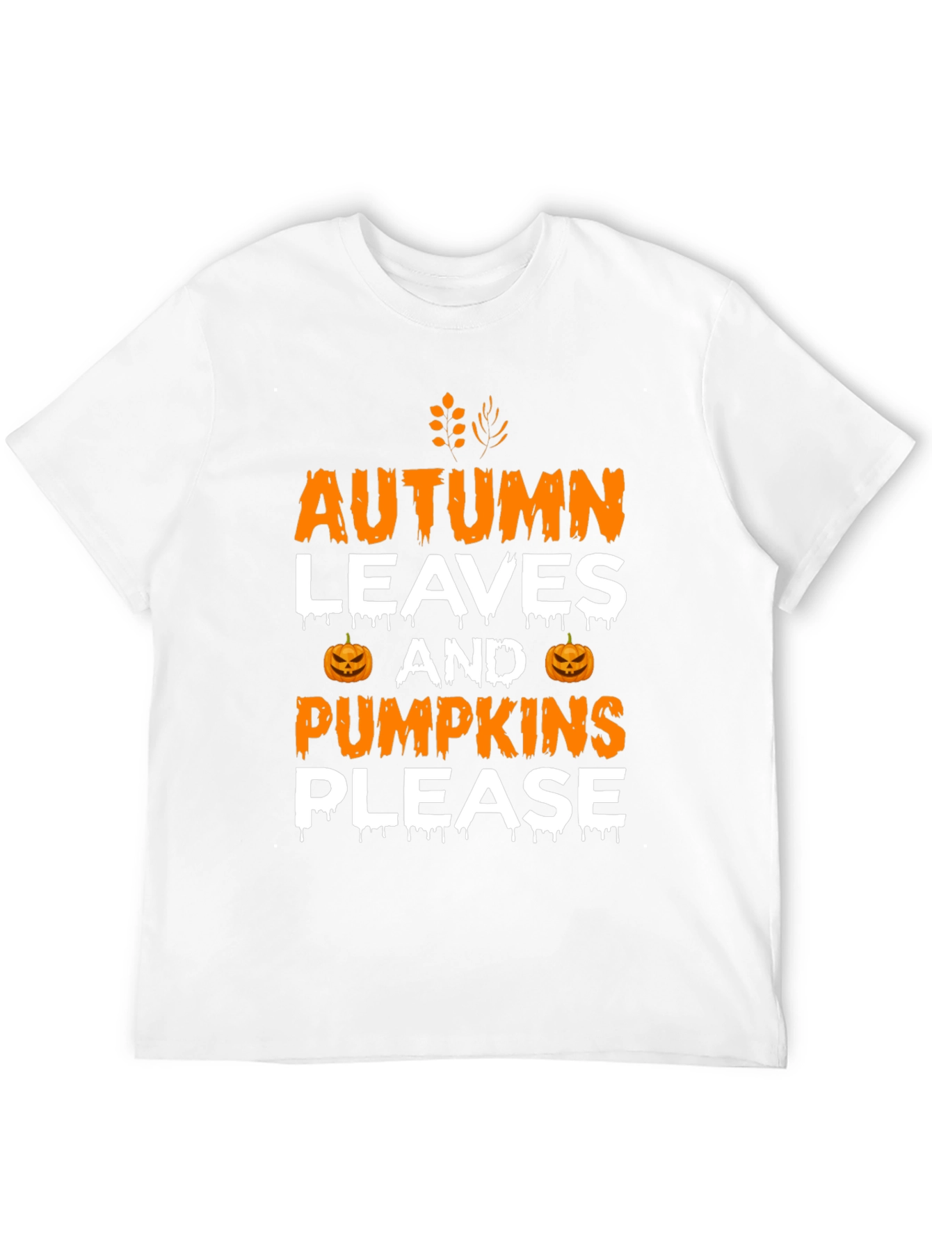 Autumn Leaves & Pumpkins Please Graphic Tee