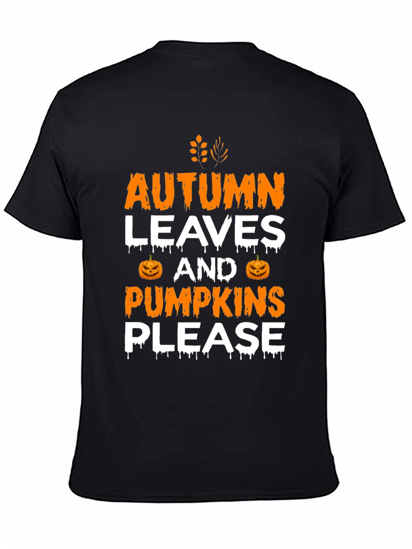 Autumn Leaves & Pumpkins Please Graphic Tee