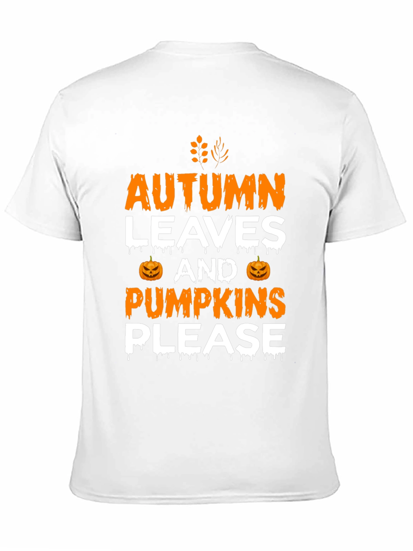 Autumn Leaves & Pumpkins Please Graphic Tee