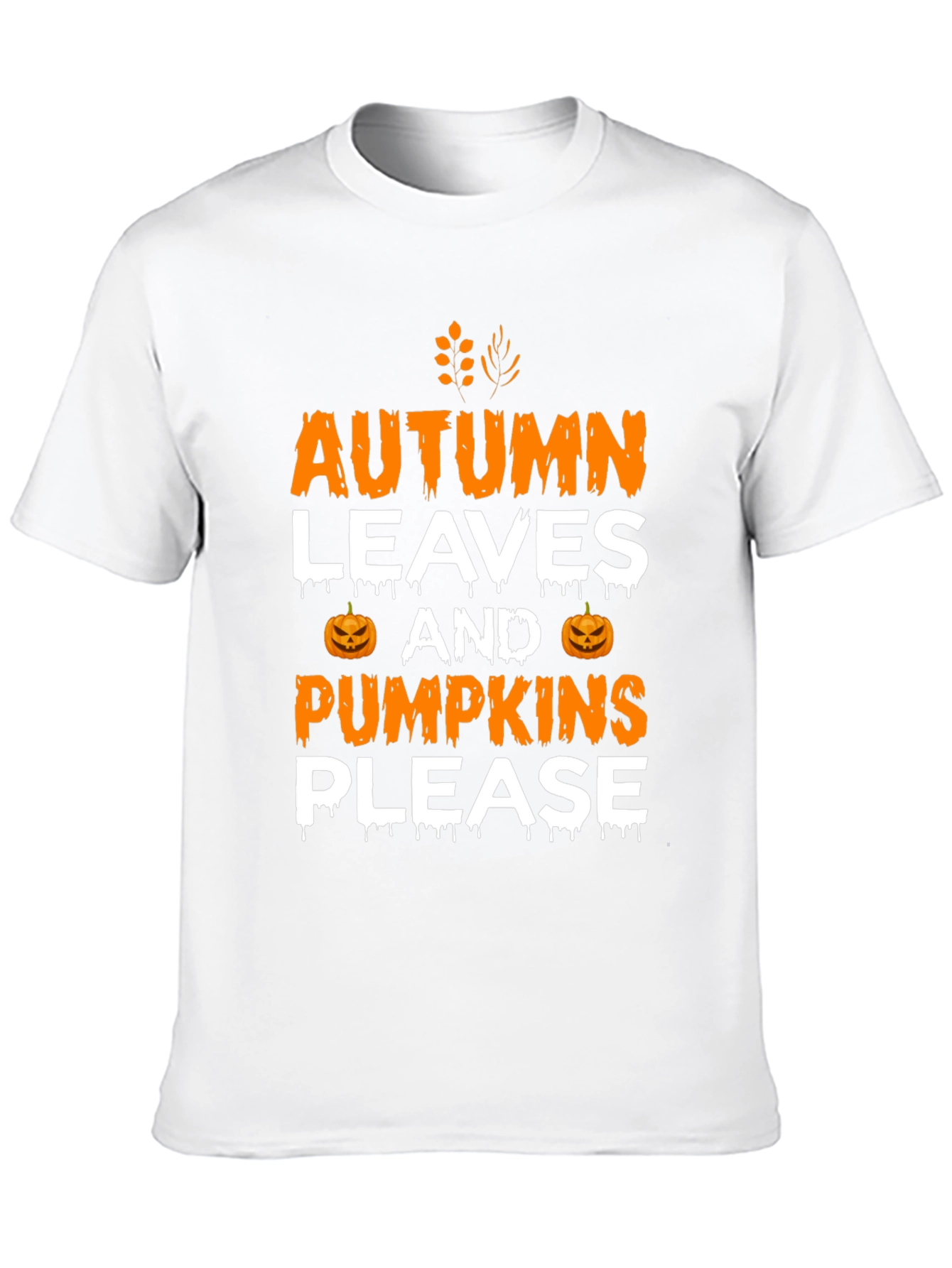 Autumn Leaves & Pumpkins Please Graphic Tee