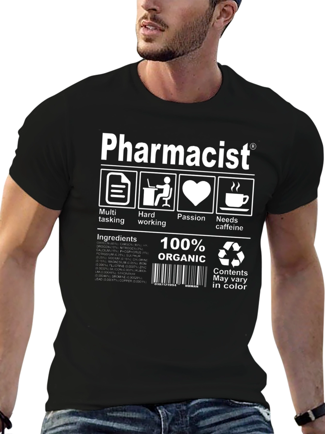 Pharmacist 100% Organic Graphic T-Shirt