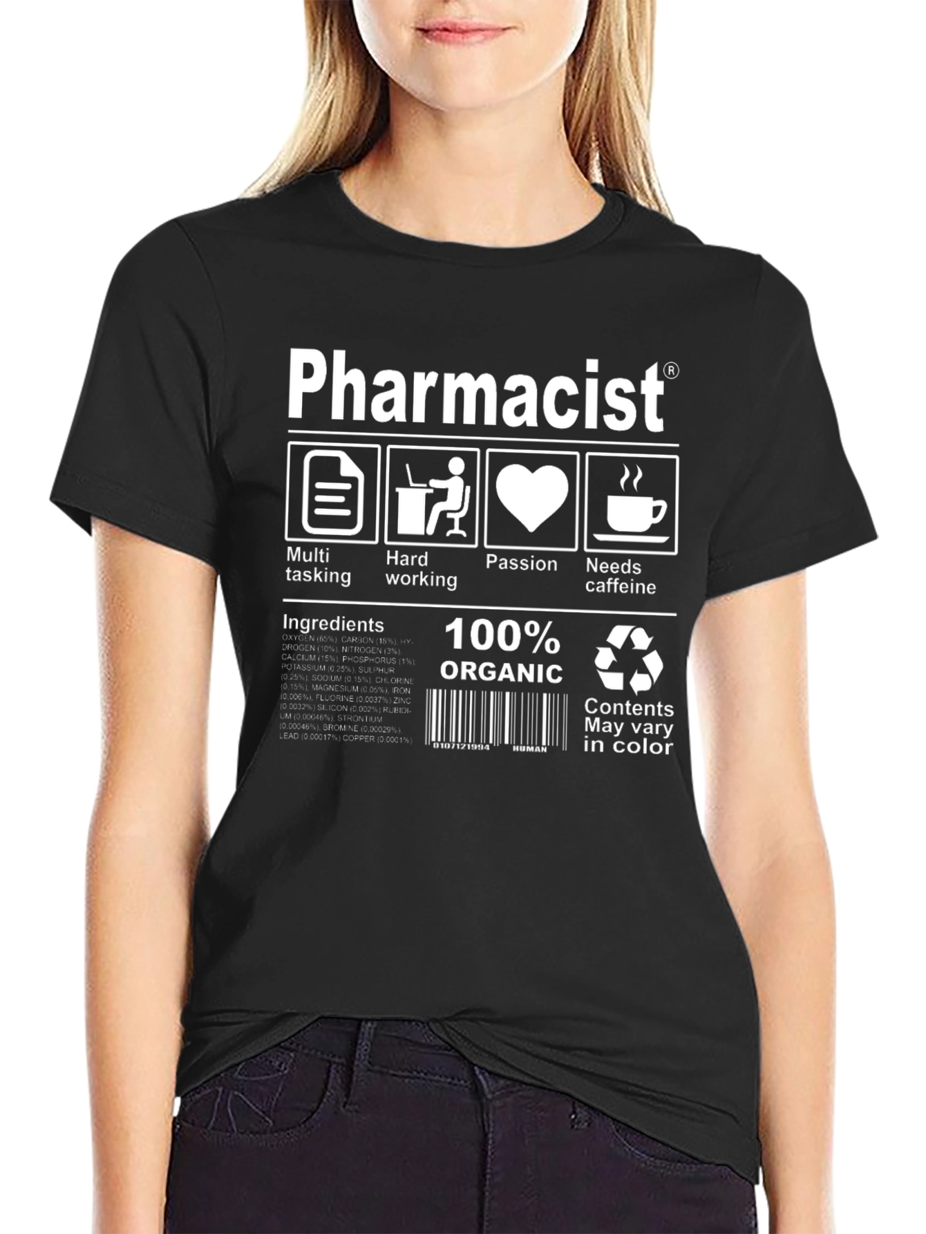 Pharmacist 100% Organic Graphic T-Shirt