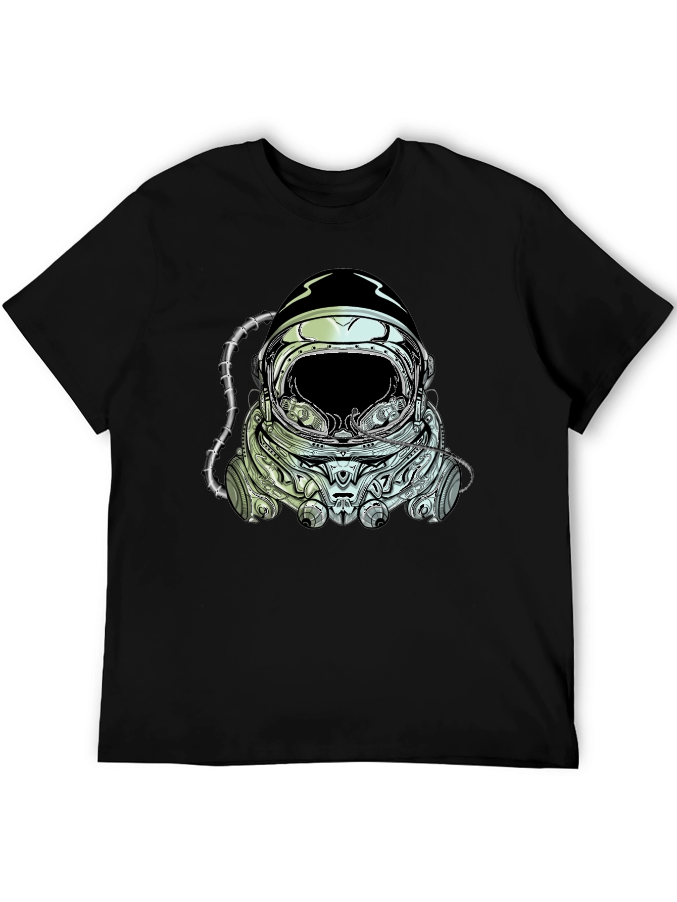 Astronaut Helmet Graphic Tee - Cool Space Design