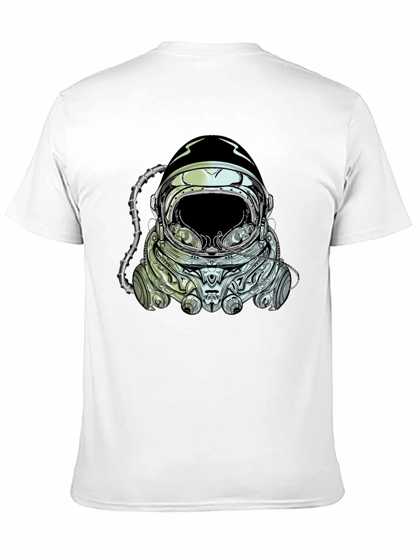 Astronaut Helmet Graphic Tee - Cool Space Design