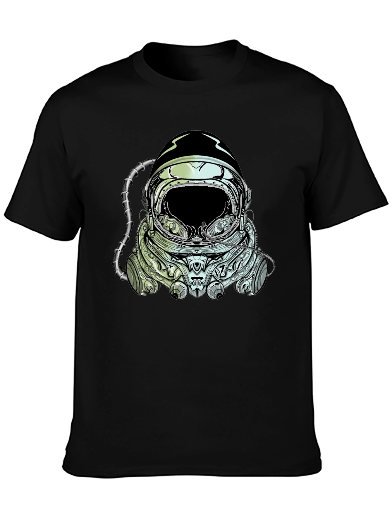 Astronaut Helmet Graphic Tee - Cool Space Design