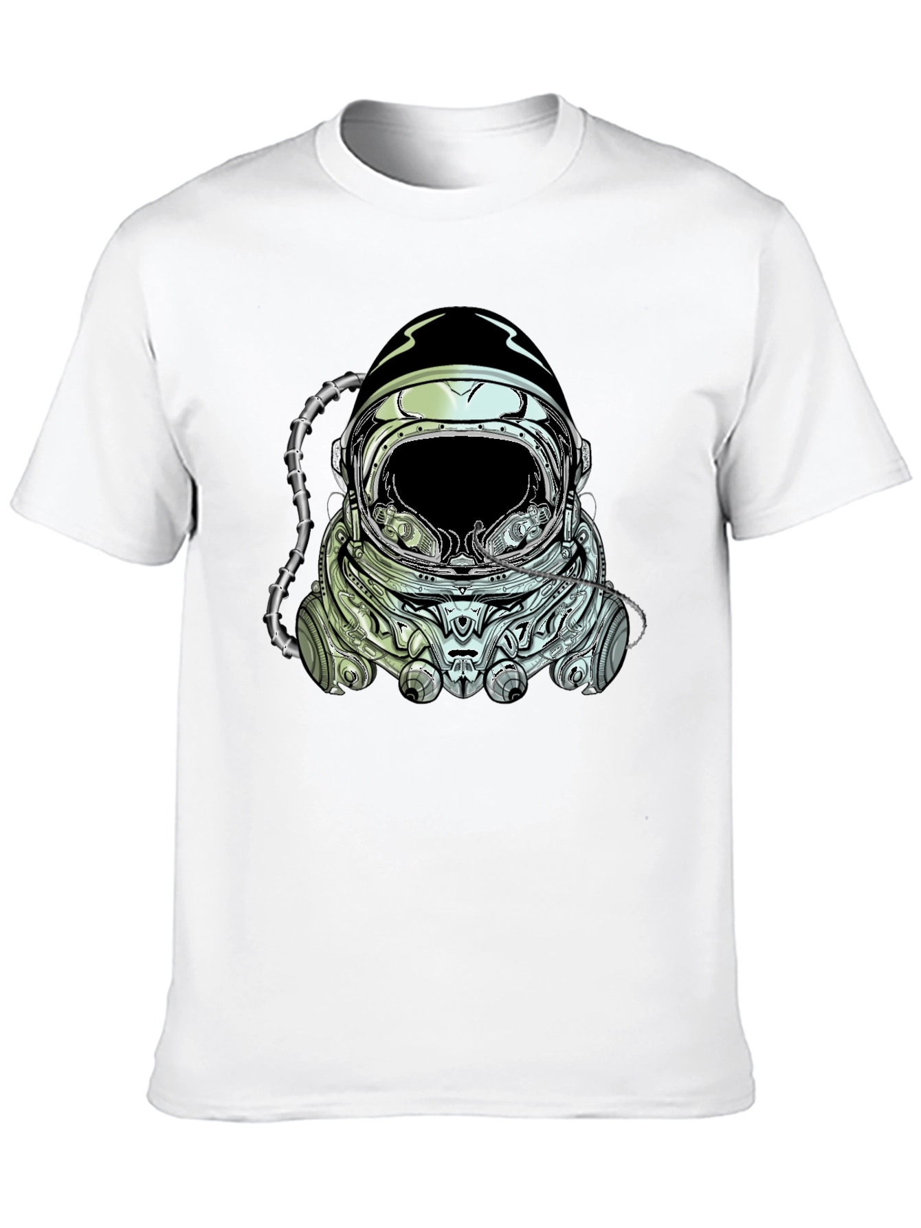 Astronaut Helmet Graphic Tee - Cool Space Design