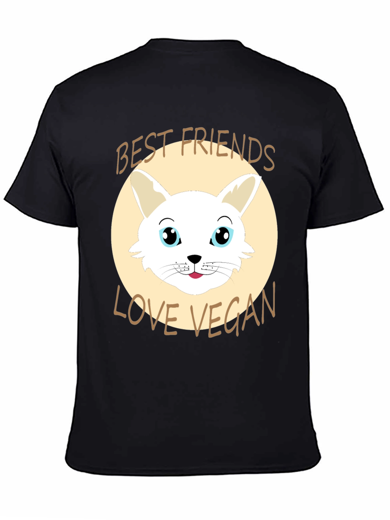 Vegan Love T-Shirt: Best Friends Cute Bunny Design