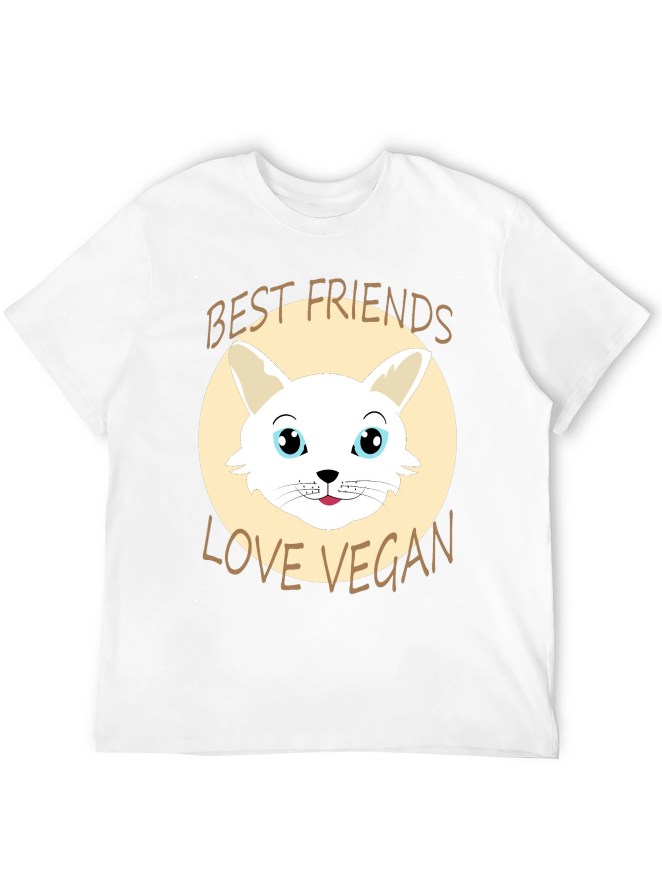 Vegan Love T-Shirt: Best Friends Cute Bunny Design