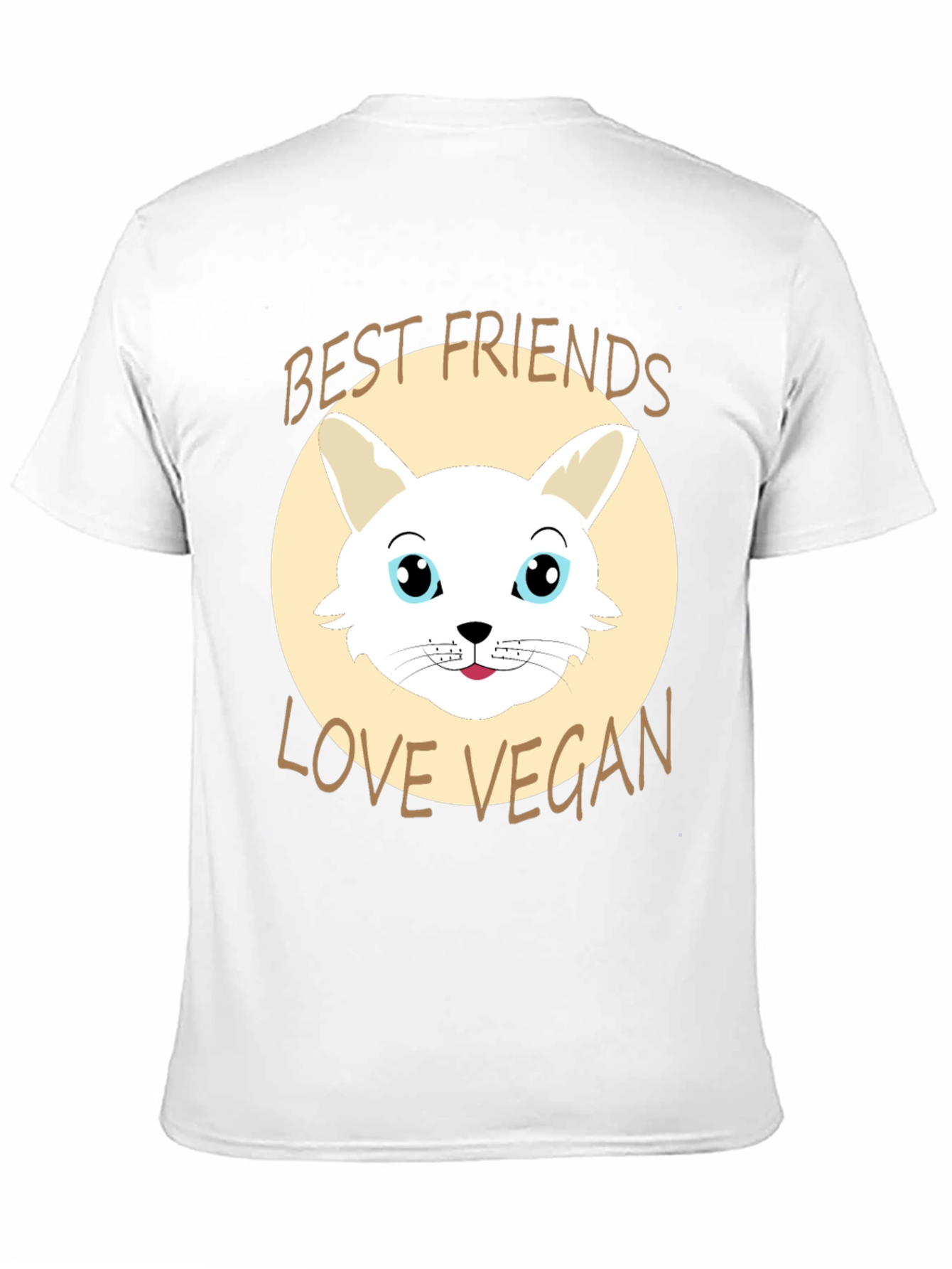 Vegan Love T-Shirt: Best Friends Cute Bunny Design
