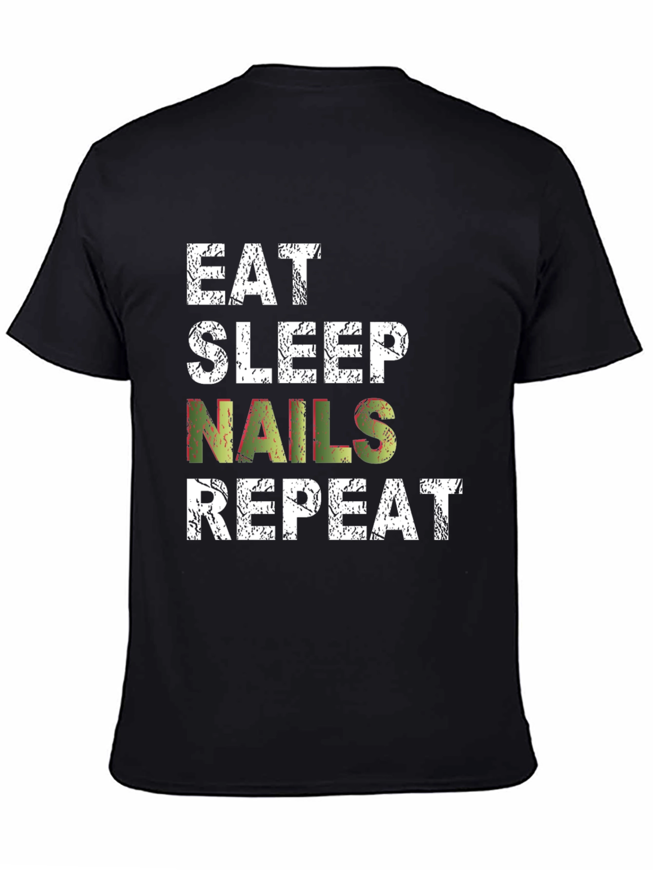 Eat Sleep Nails Repeat Graphic Tee