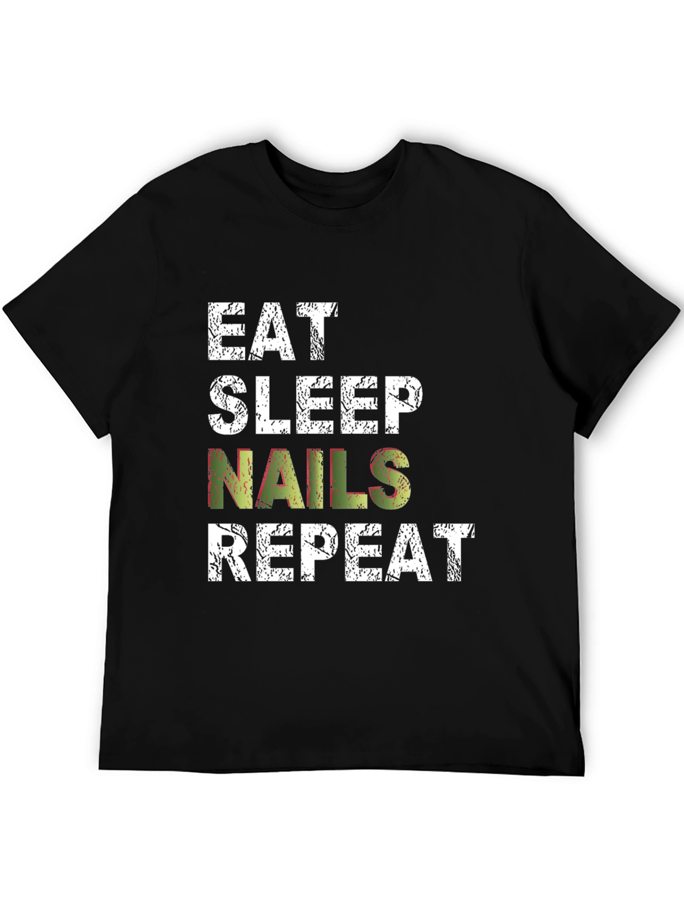 Eat Sleep Nails Repeat Graphic Tee
