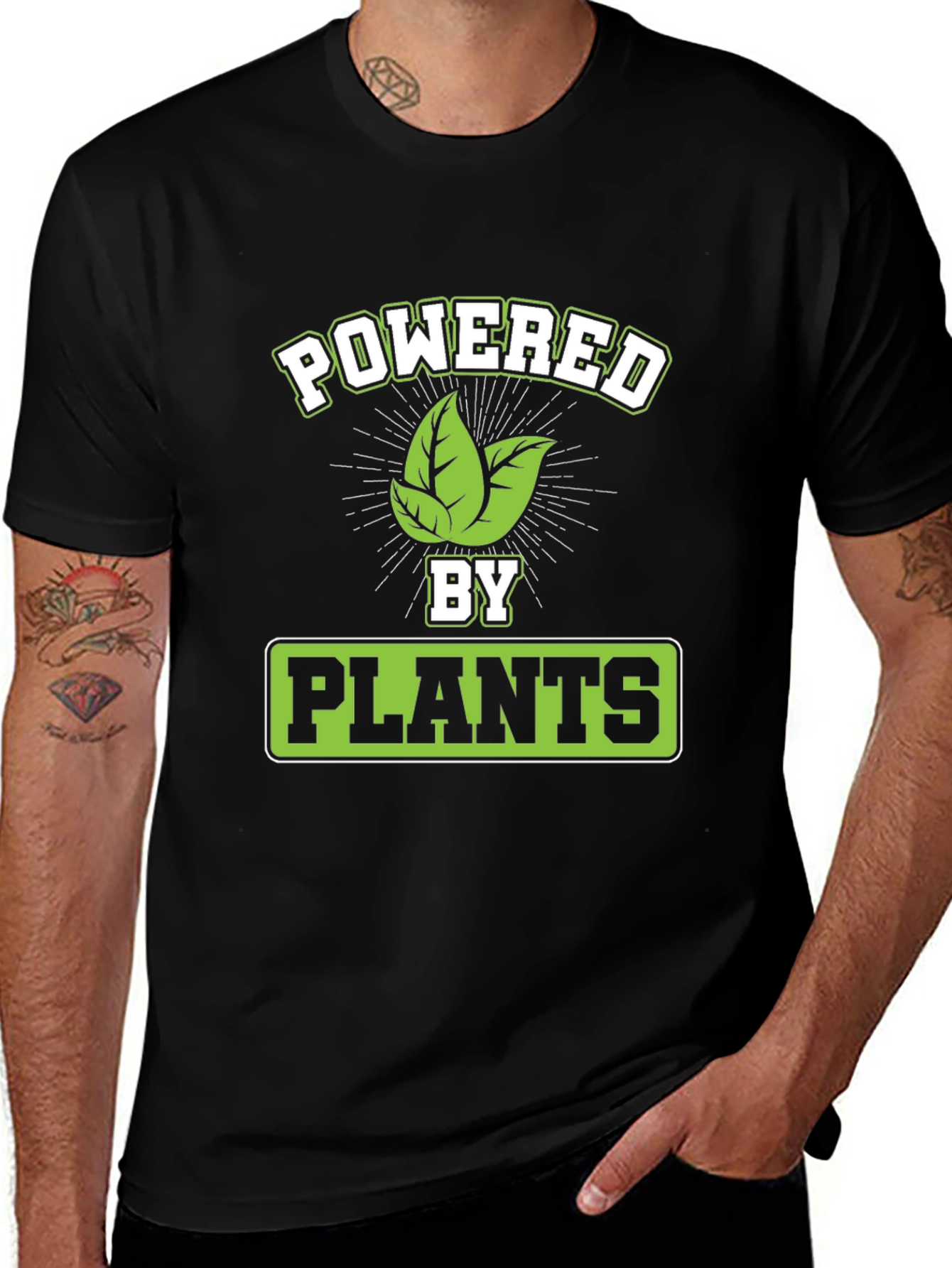 Powered by Plants Graphic Tee - Vegan T-Shirt