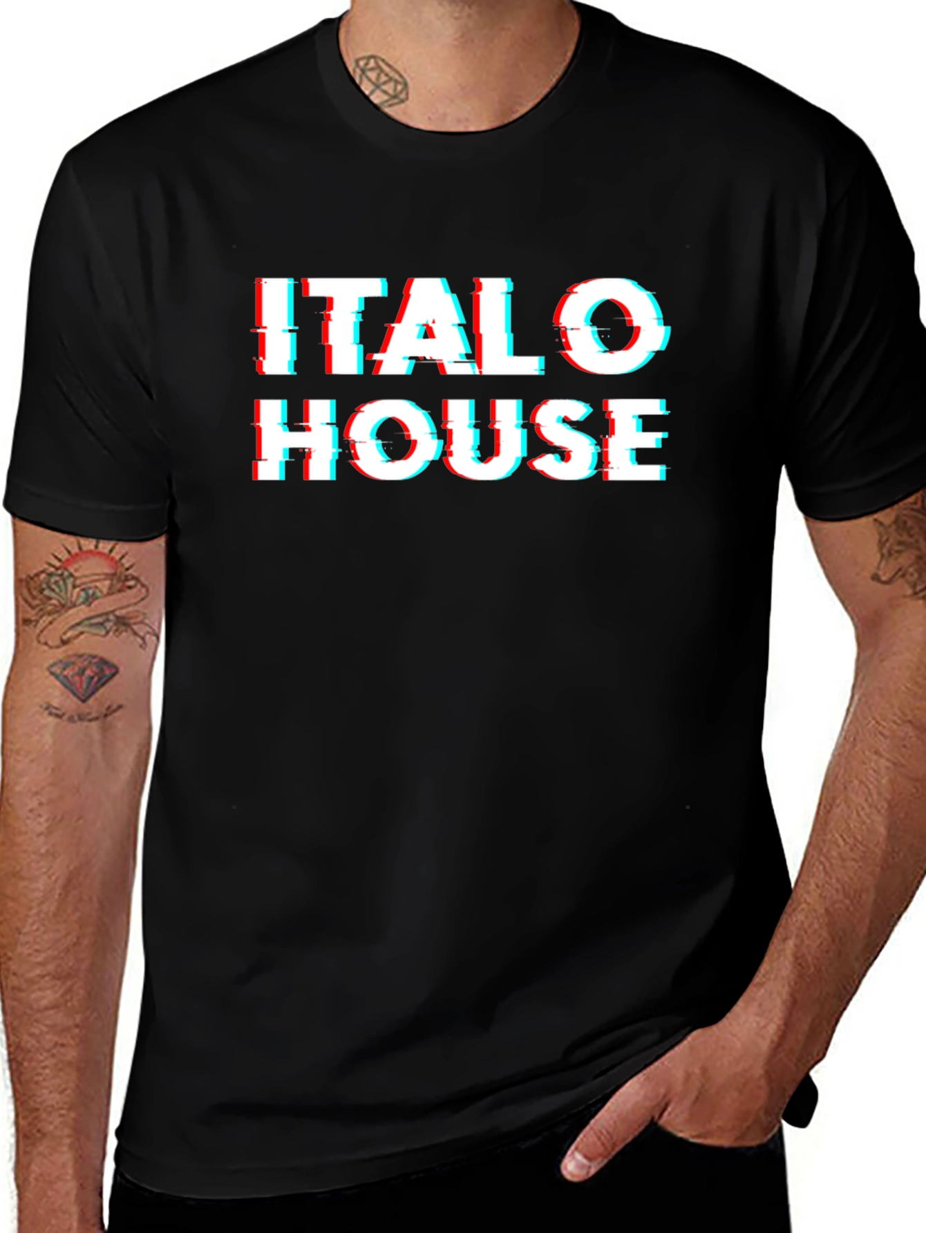 Italo House Glitch Tee