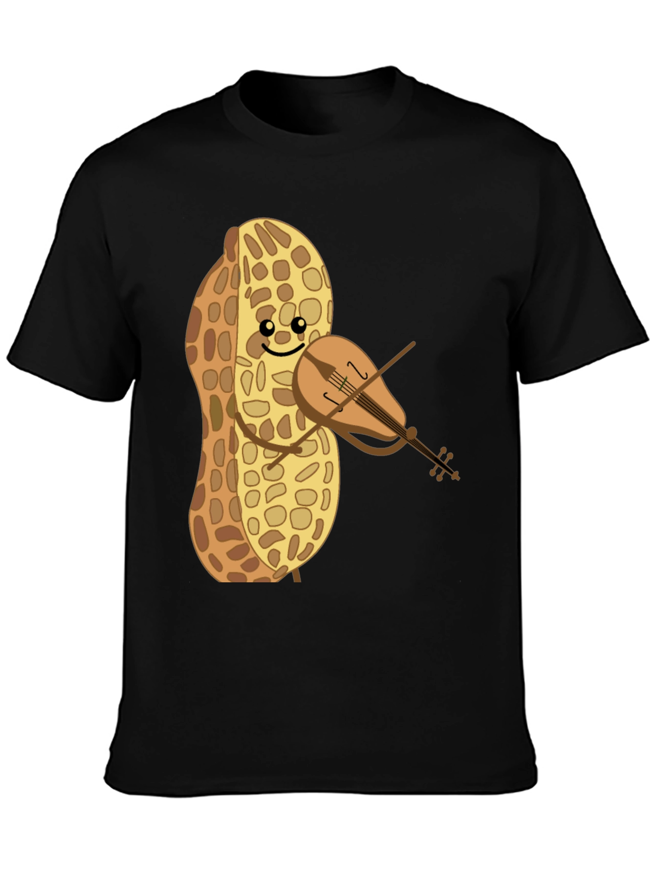 Funny Peanut Violinist Graphic Tee