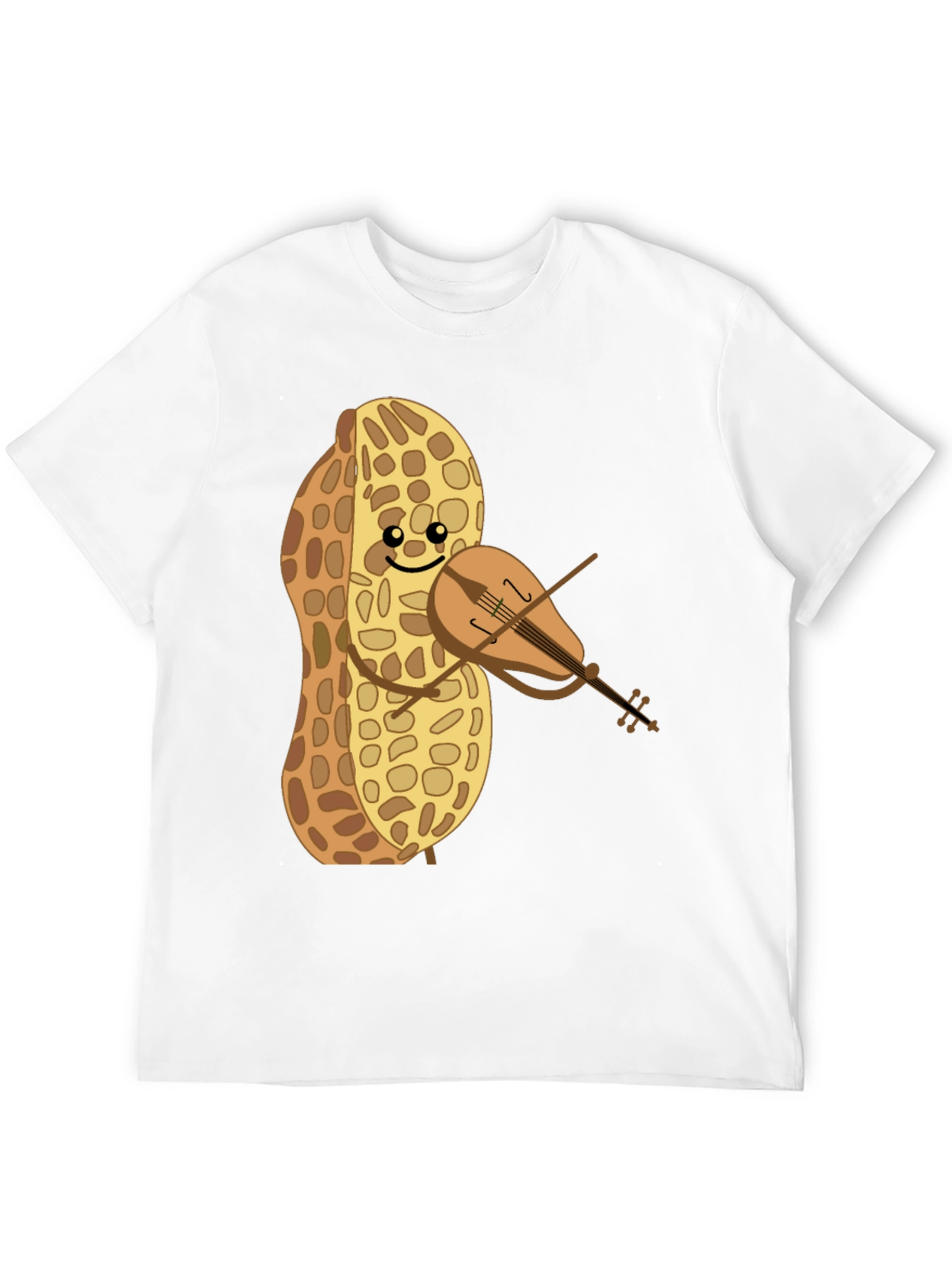 Funny Peanut Violinist Graphic Tee